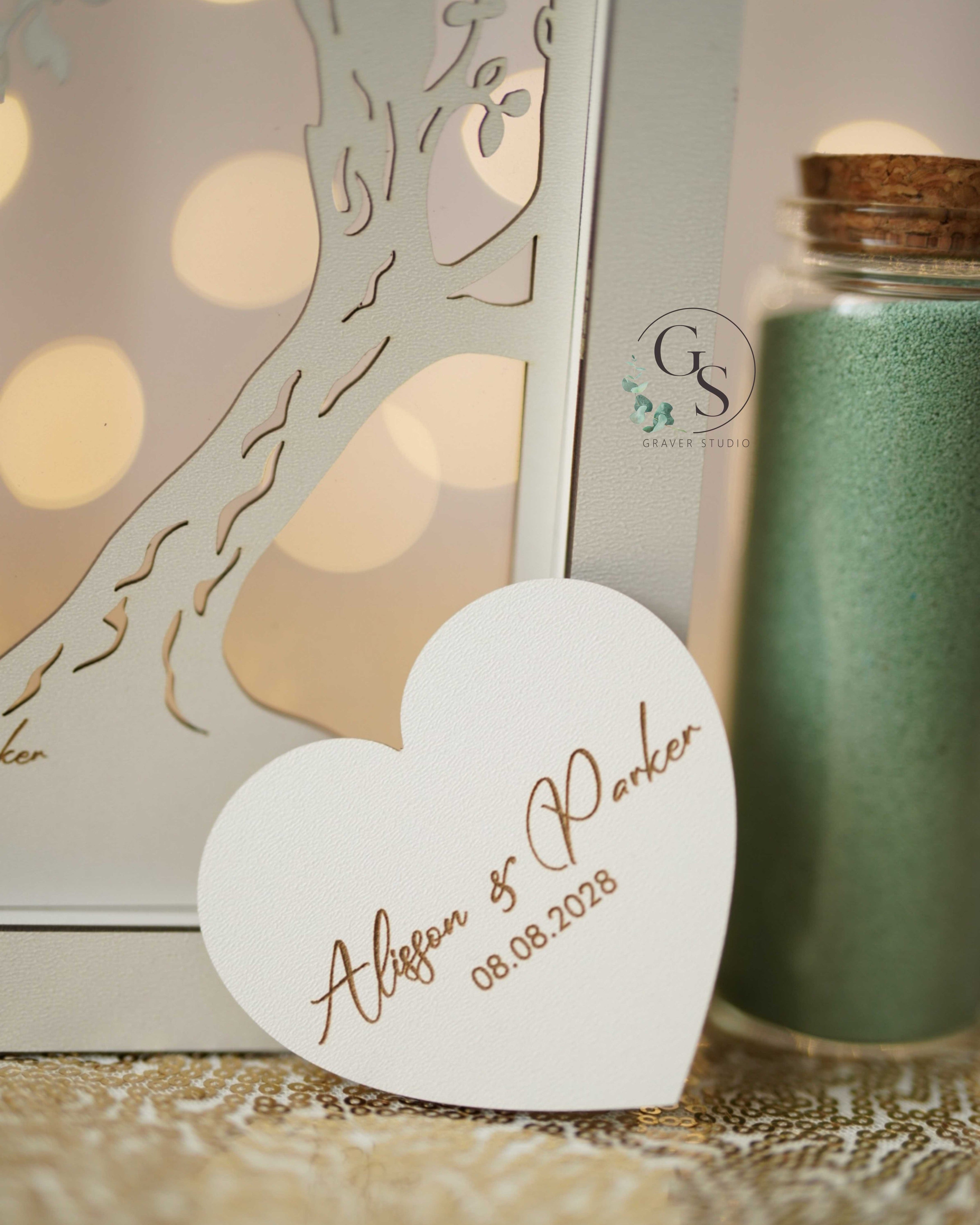 Wedding Sand Ceremony With Family Tree