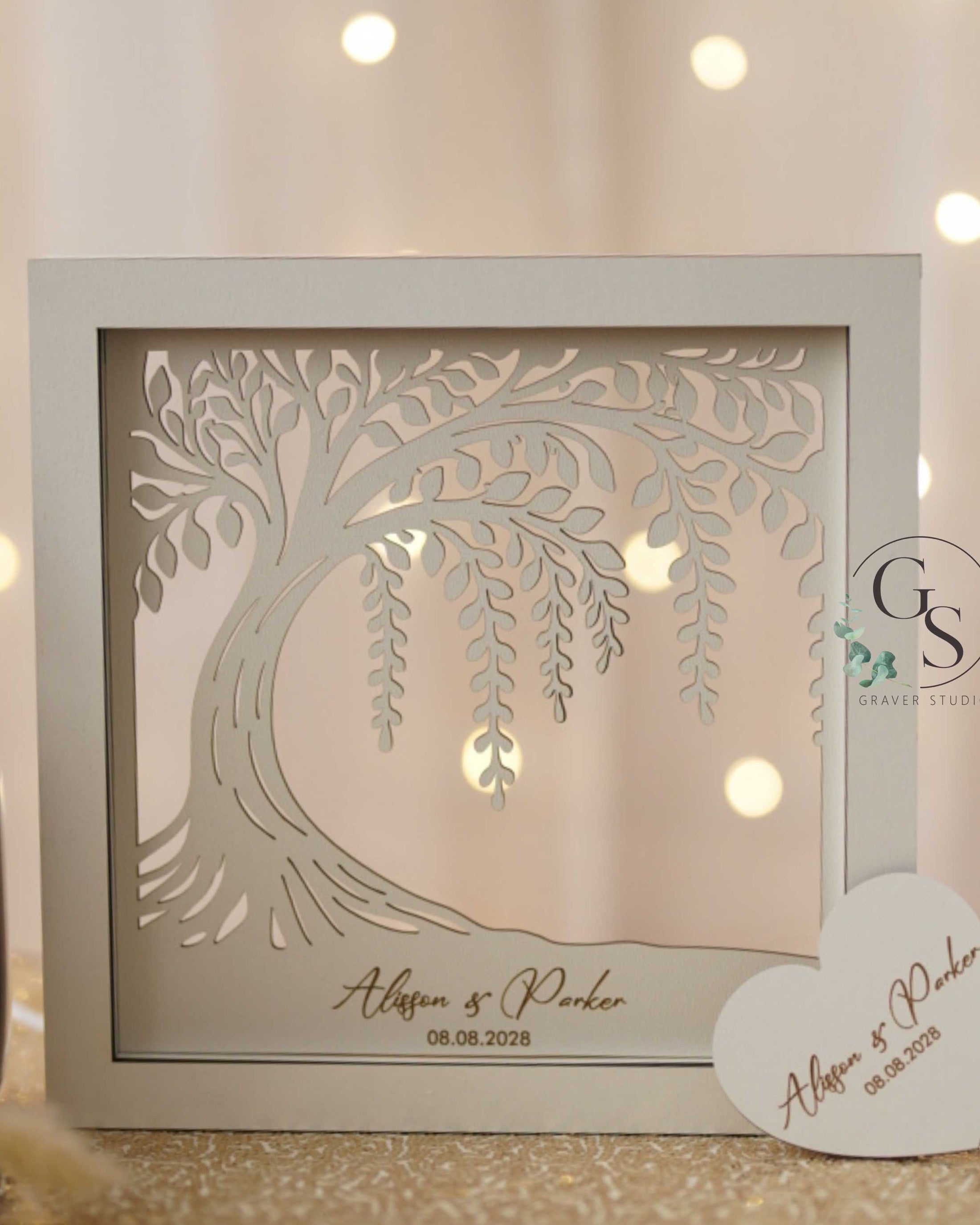 Wedding Sand Ceremony With Family Tree