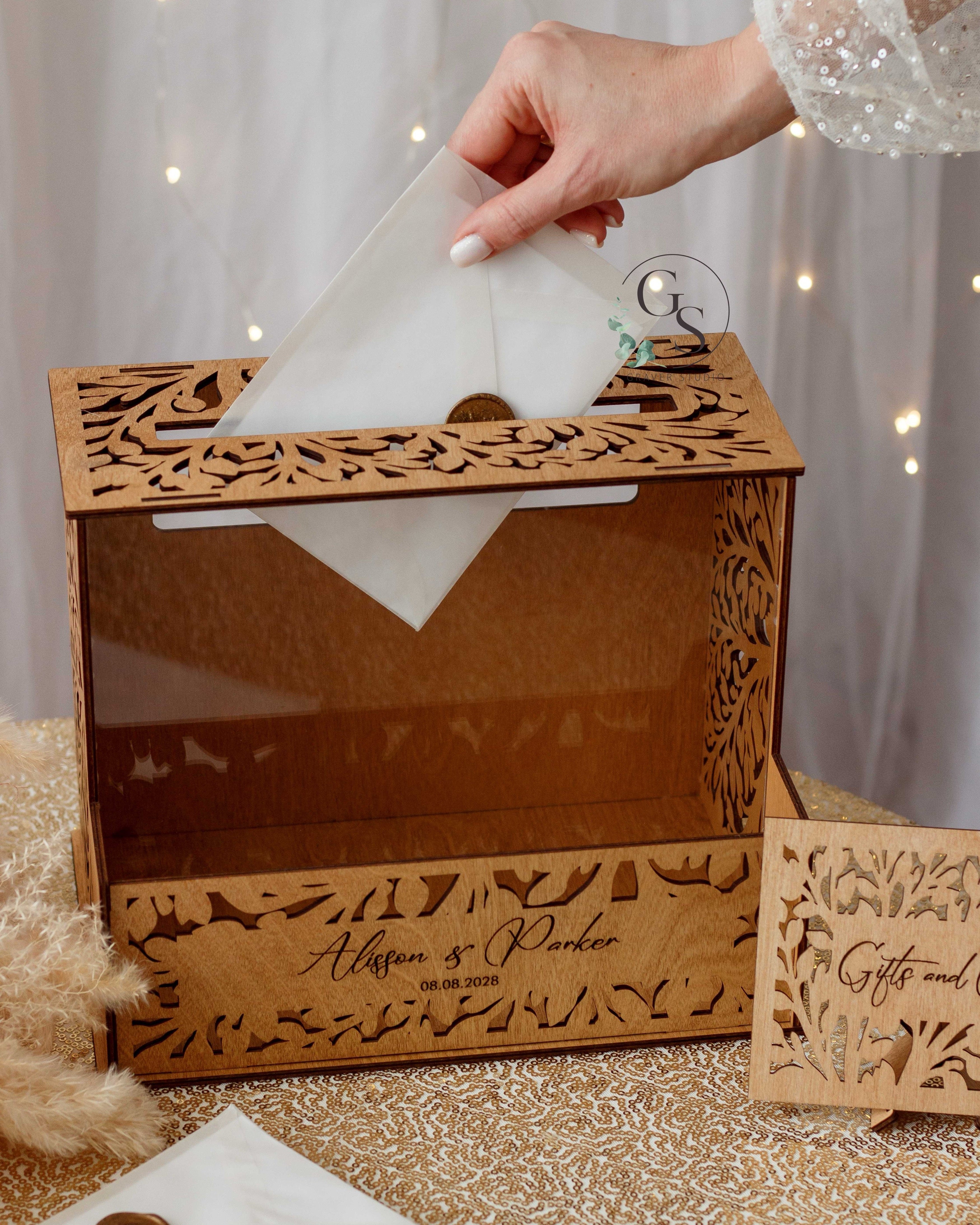Personalized Wedding Card Box