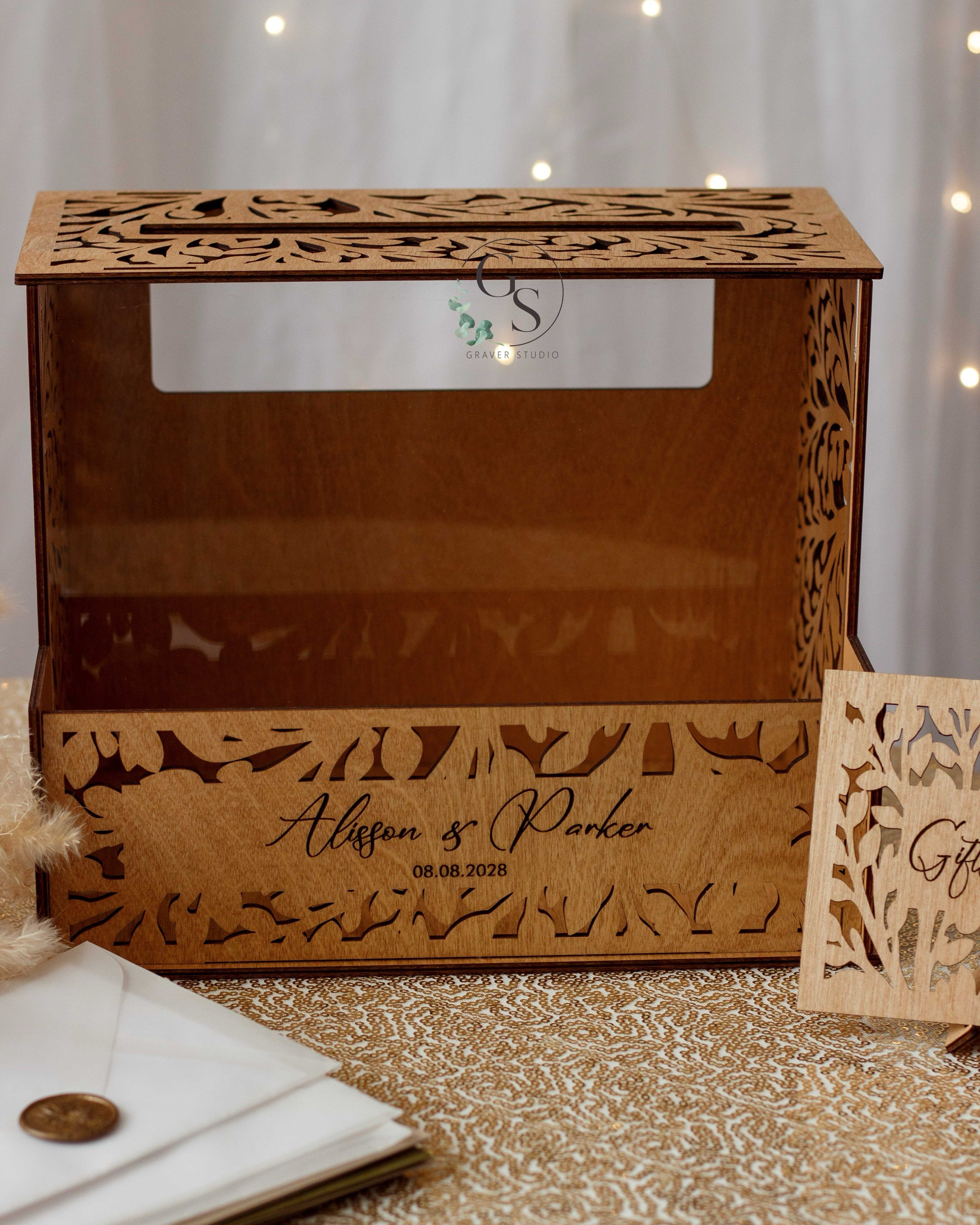 Personalized Wedding Card Box