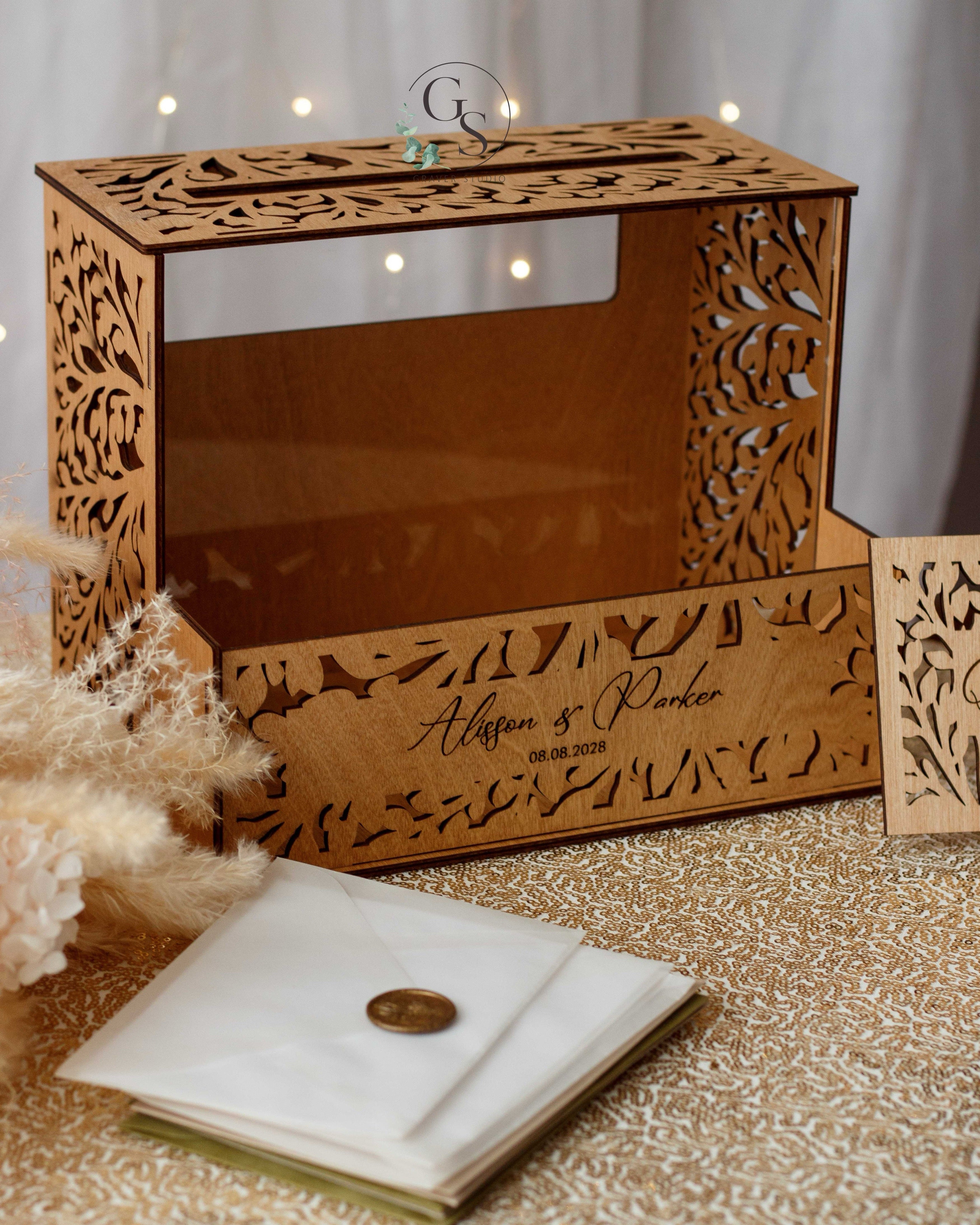 Personalized Wedding Card Box