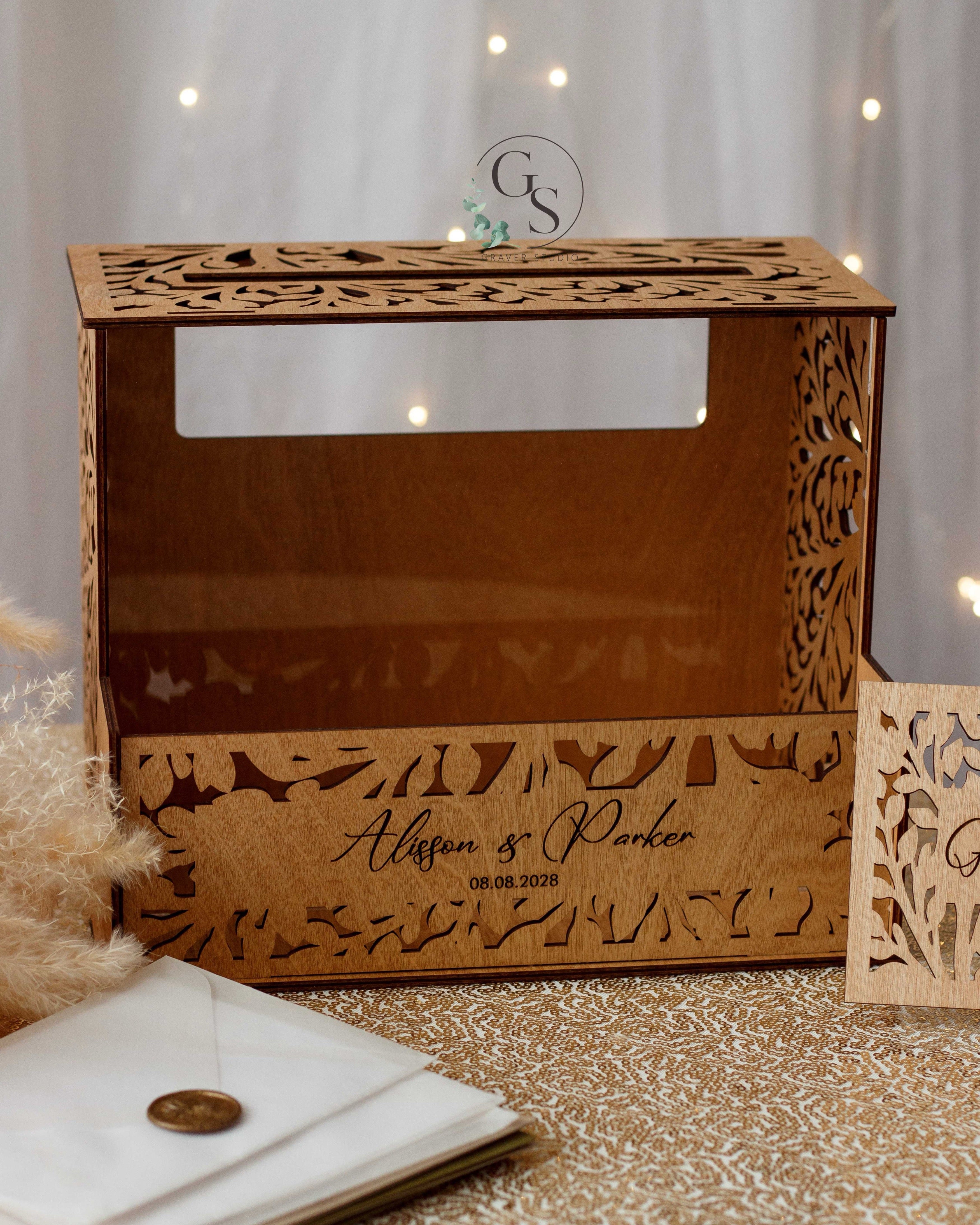 Personalized Wedding Card Box