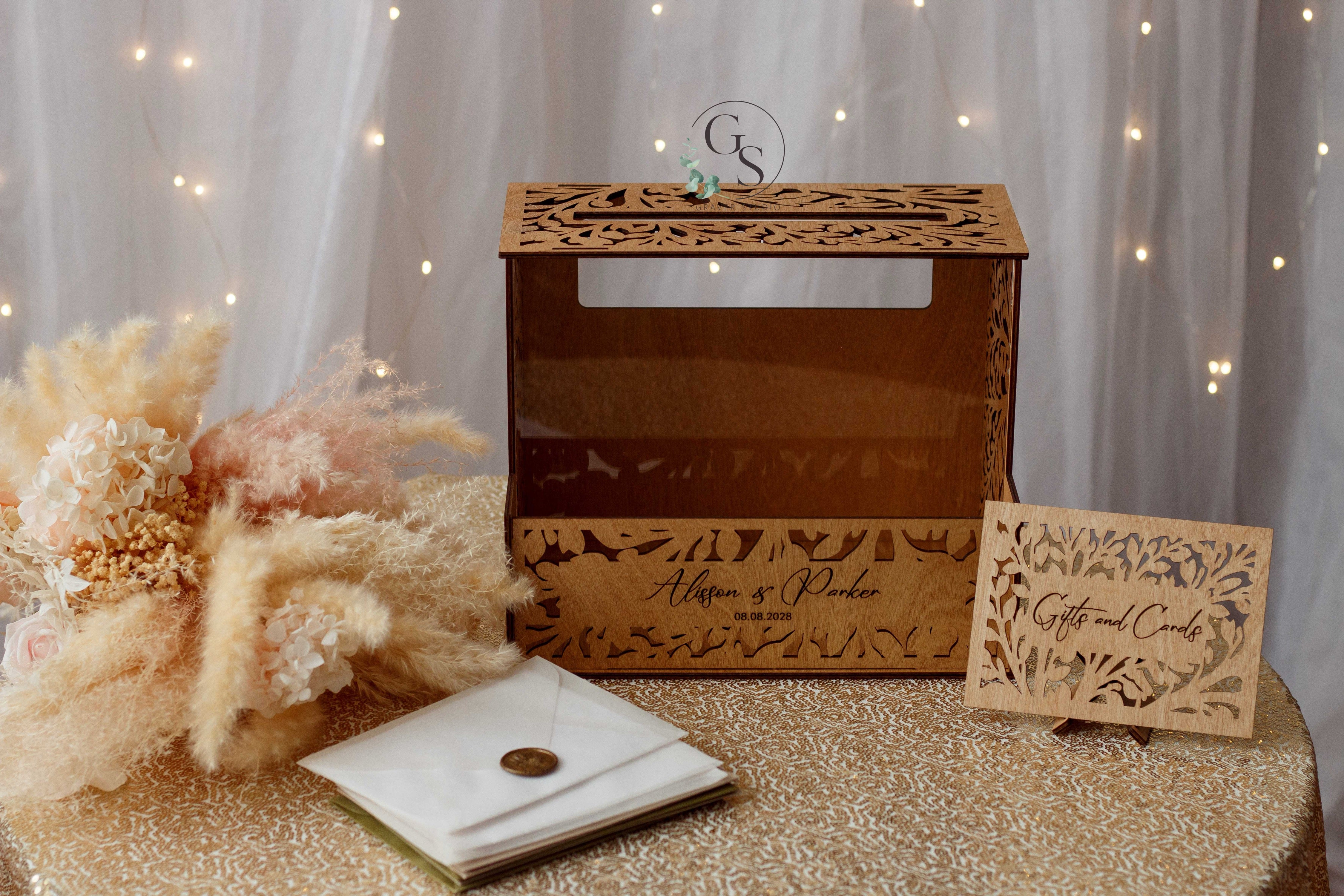 Personalized Wedding Card Box