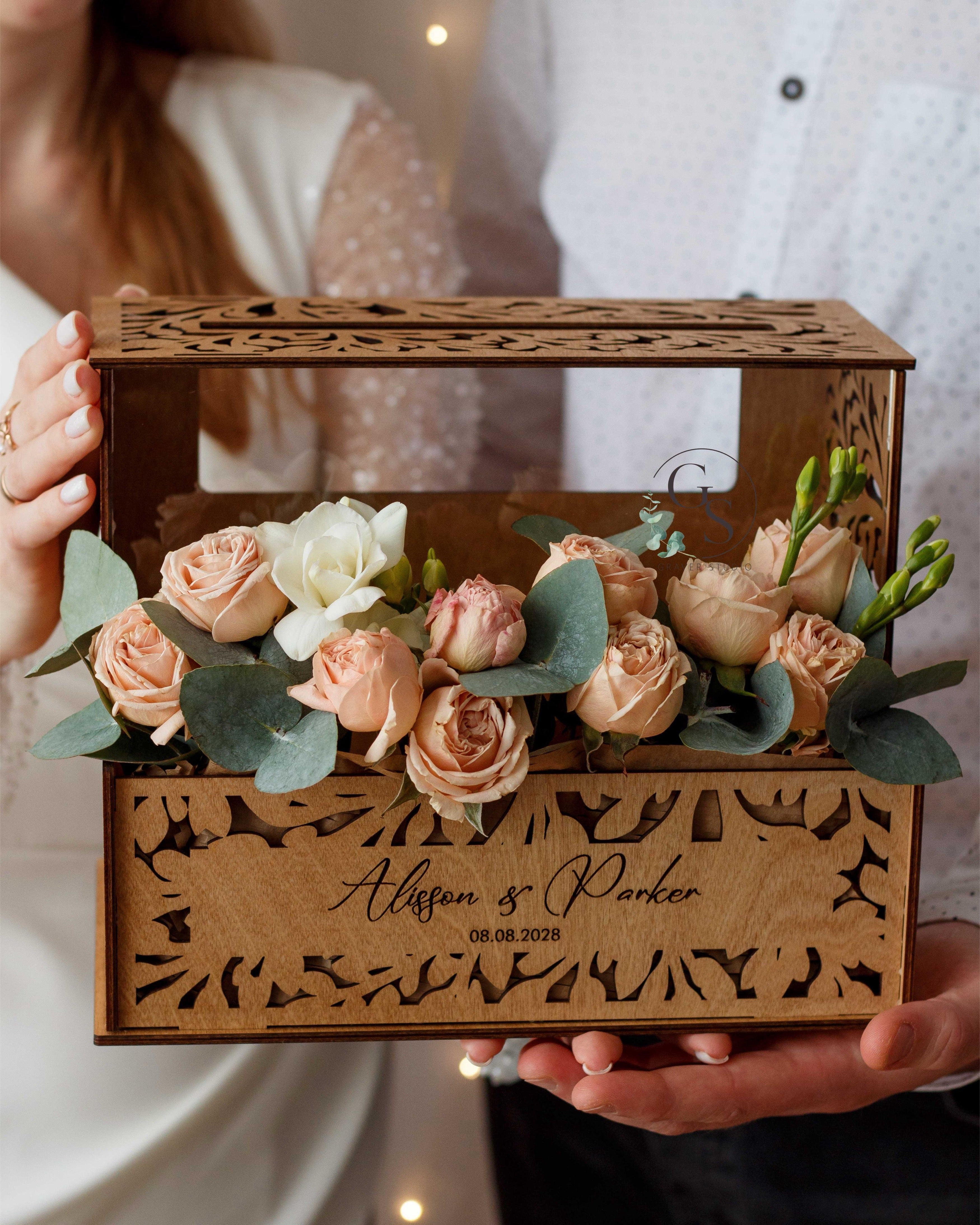 Personalized Wedding Card Box