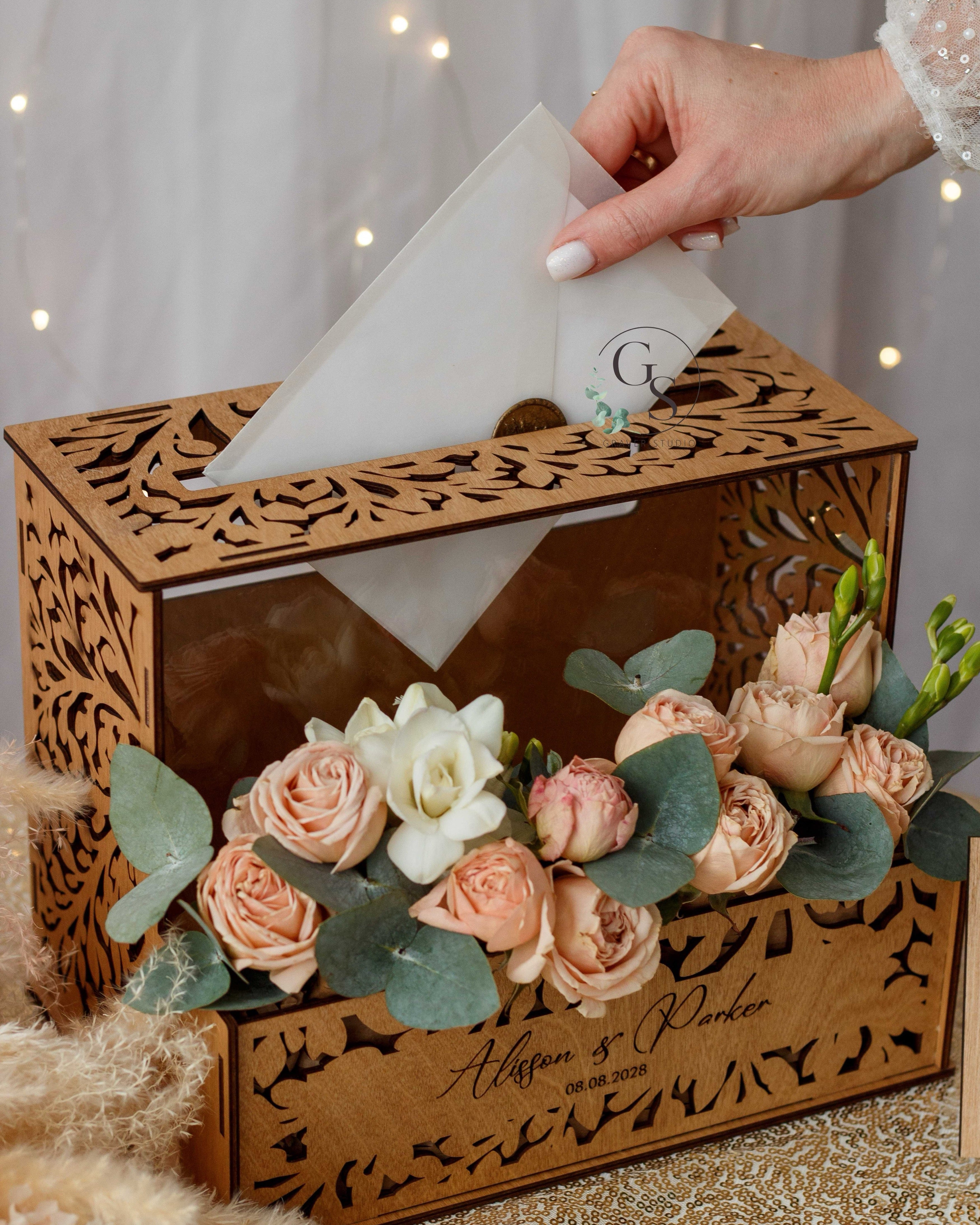 Personalized Wedding Card Box