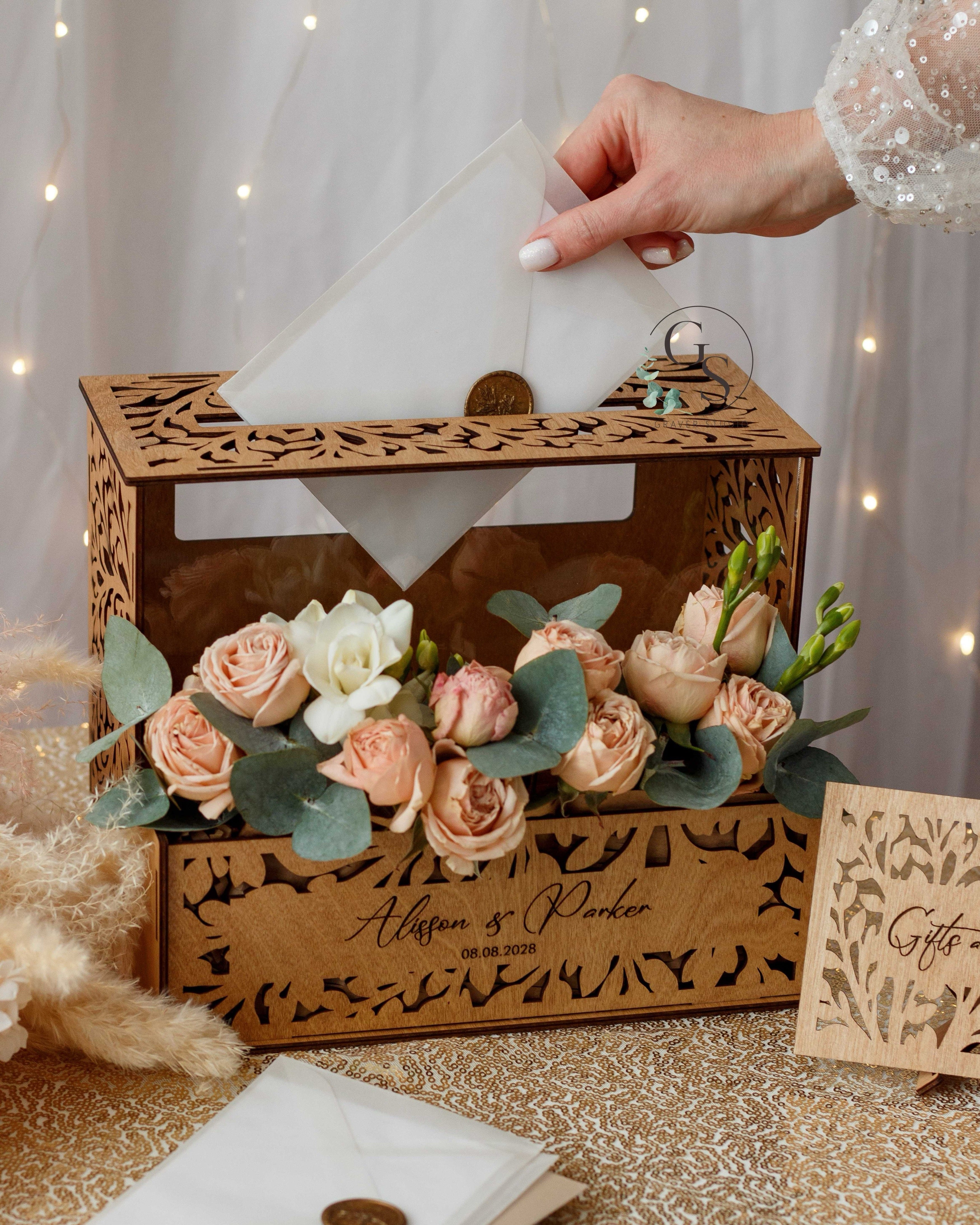 Personalized Wedding Card Box