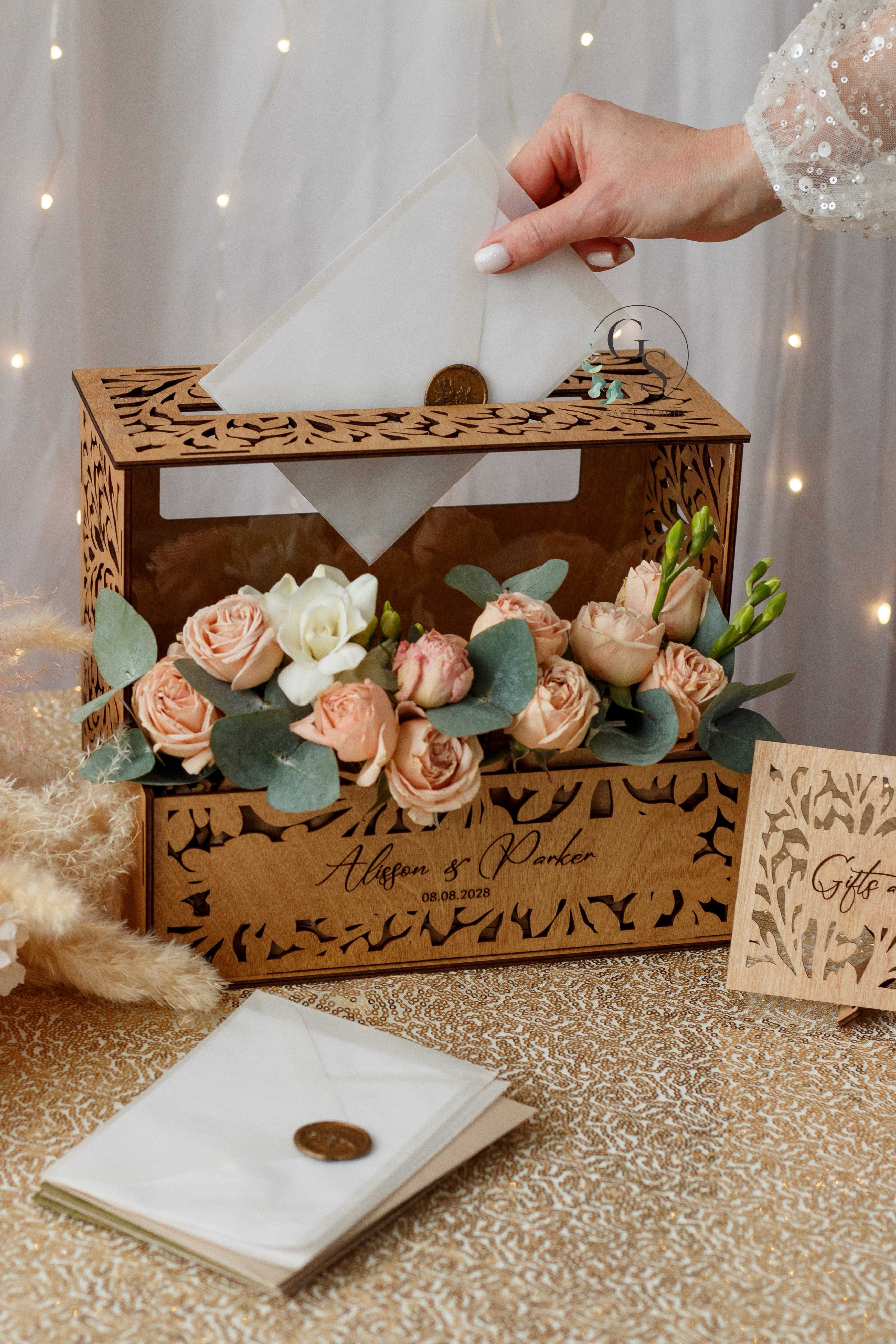 Personalized Wedding Card Box