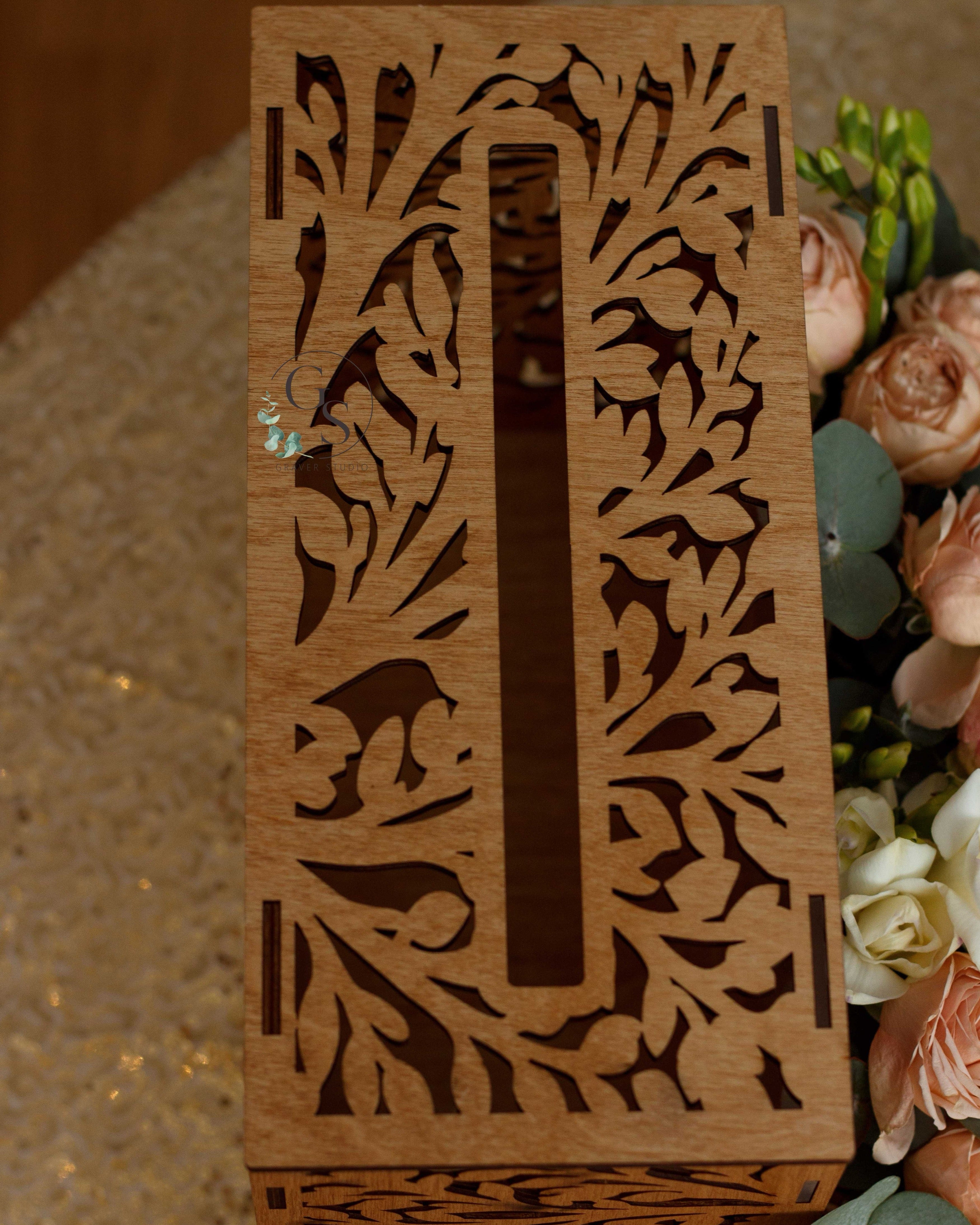 Personalized Wedding Card Box