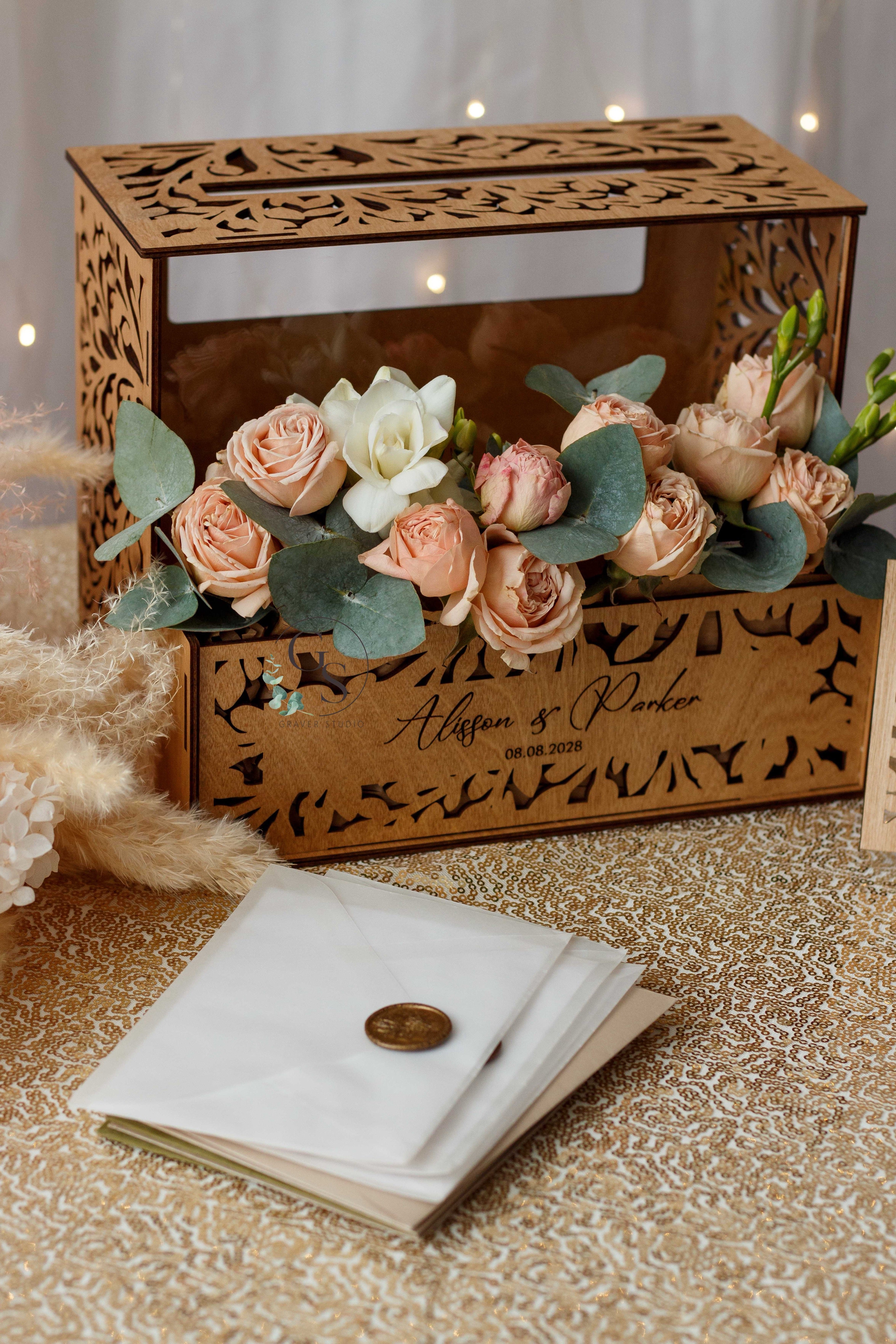 Personalized Wedding Card Box