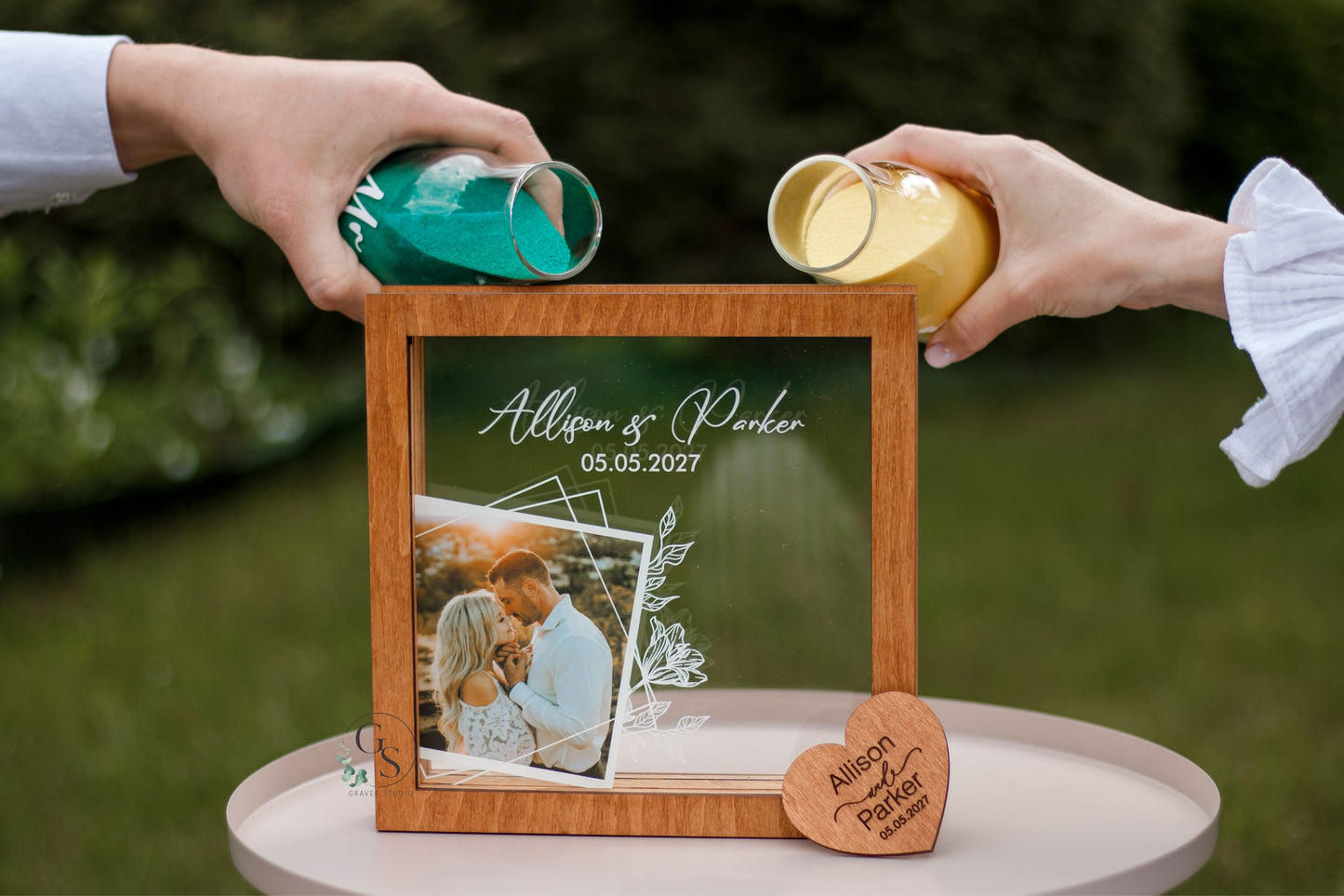 Wedding Sand Ceremony With Photo Print