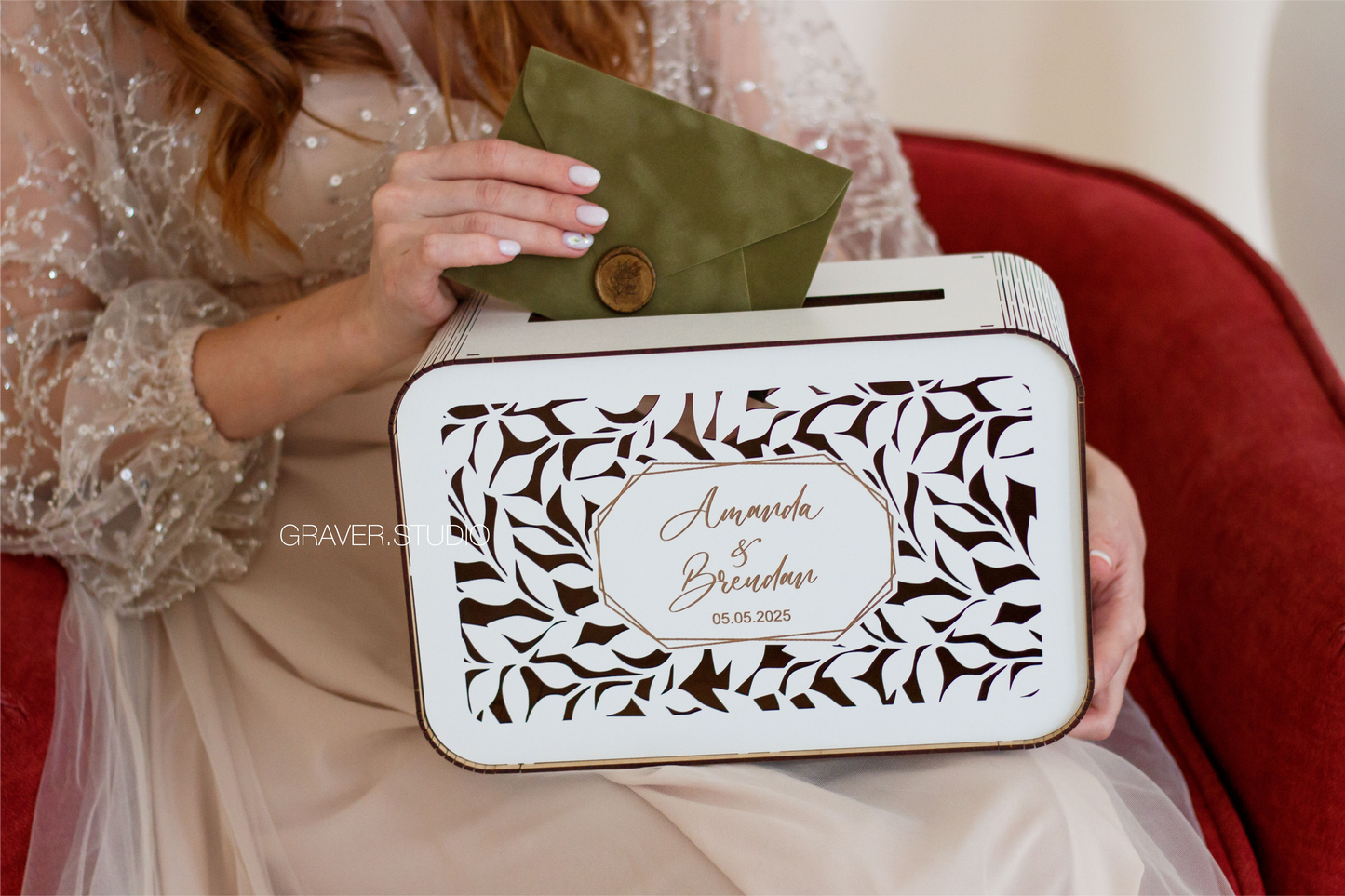 Rectangular Wedding Card Box