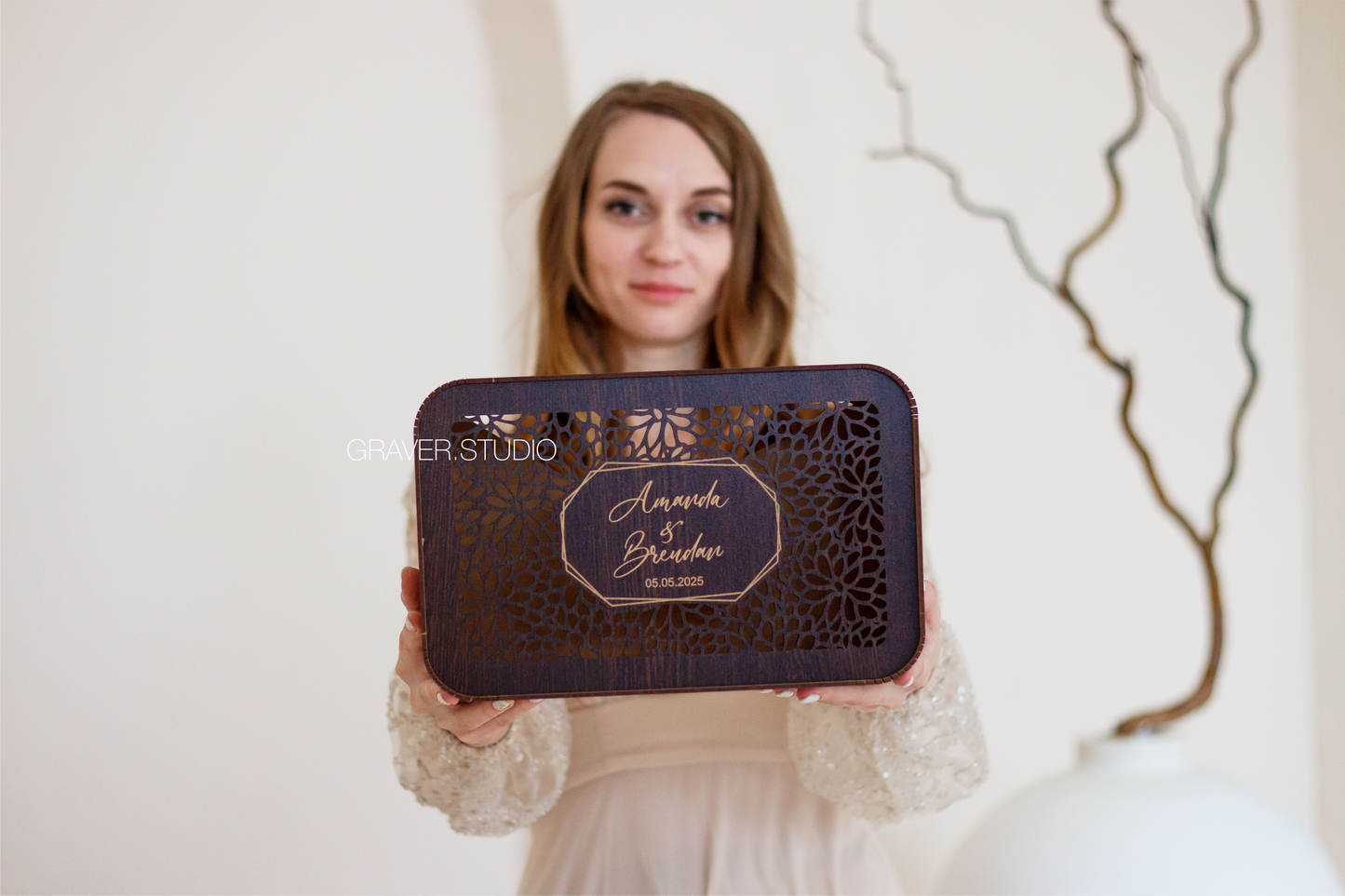 Rectangular Wedding Card Box