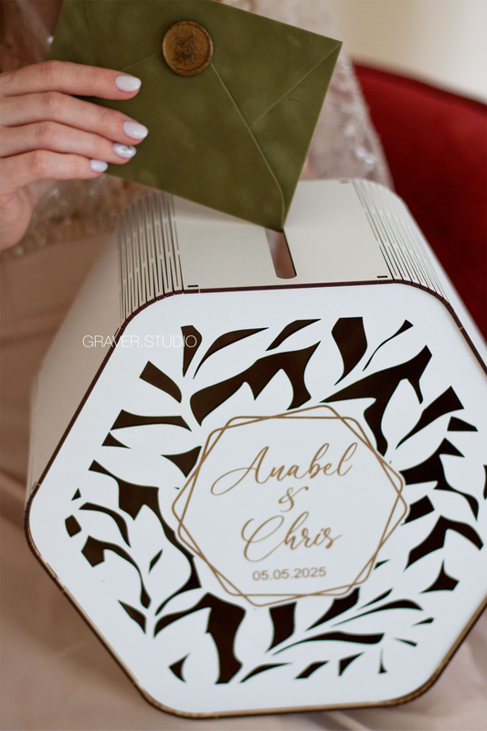 Hexagonal Wedding Card Box