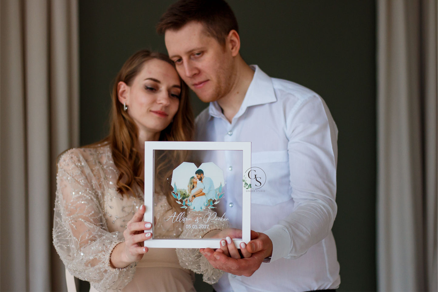 Wedding Sand Ceremony With Photo Print