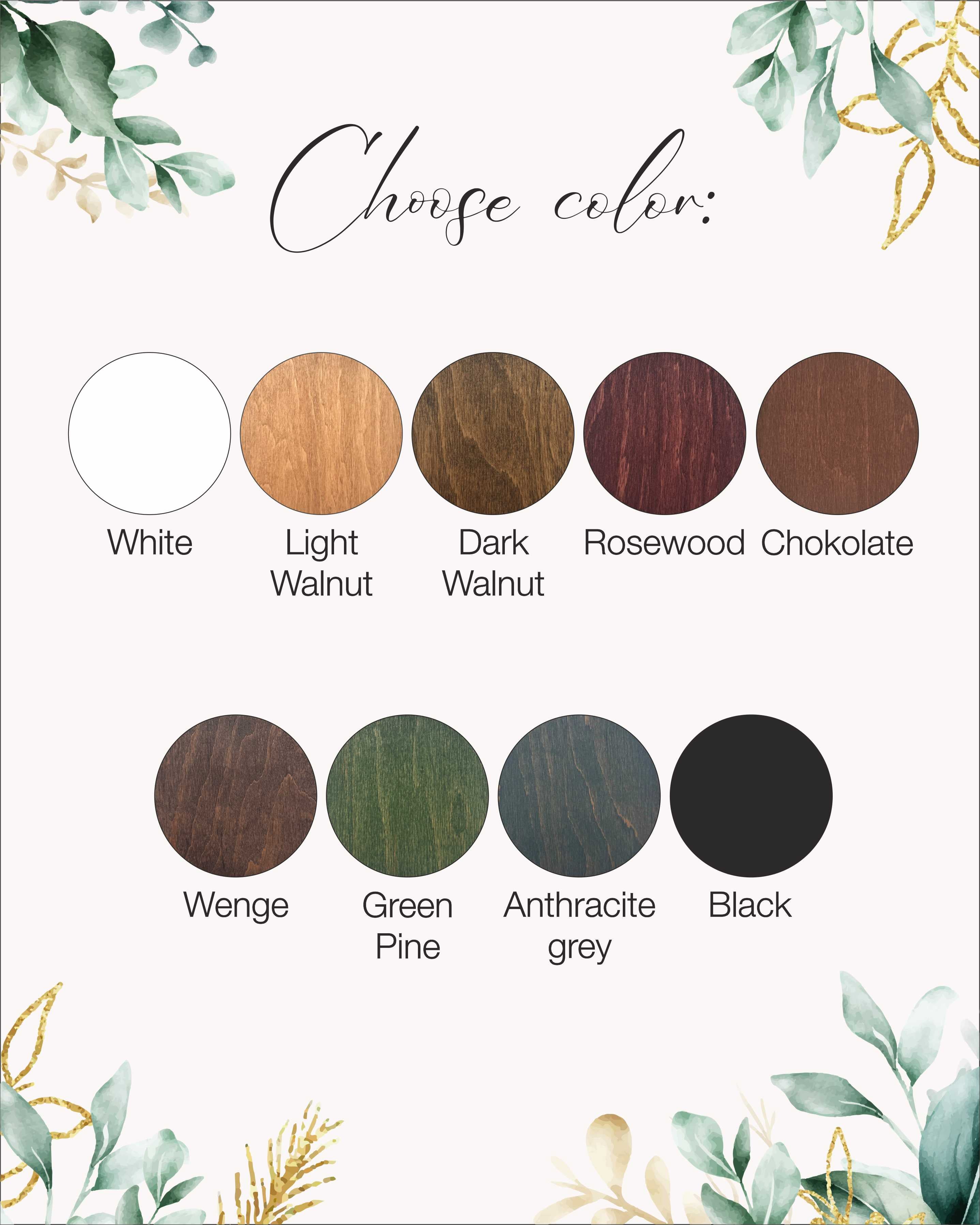 Custom wedding countdown sign with rotating number wheels