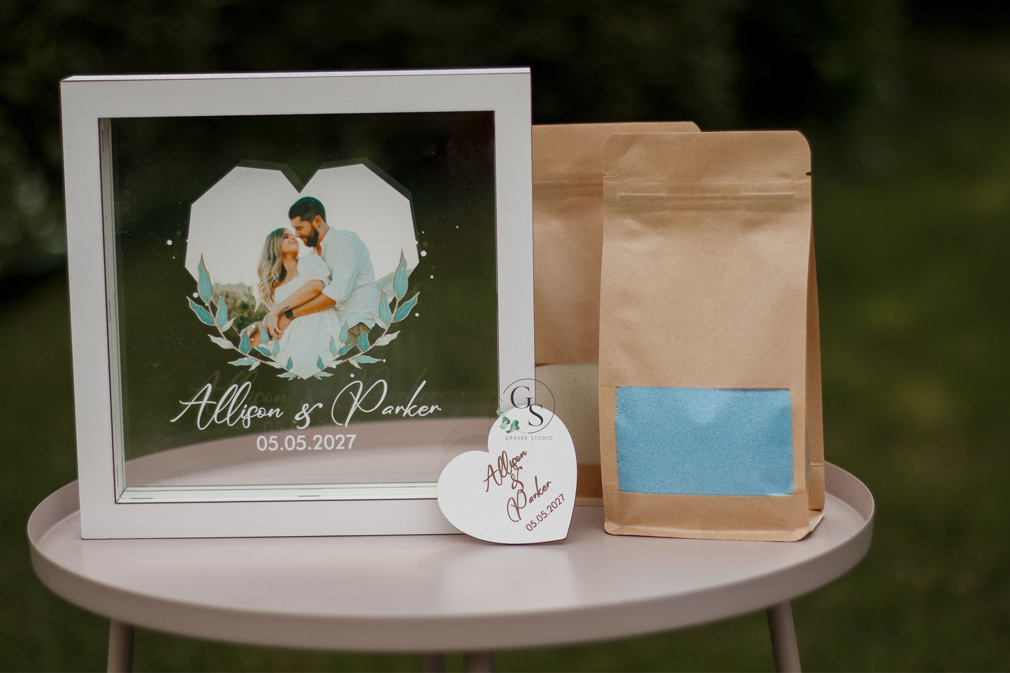 Wedding Sand Ceremony With Photo Print