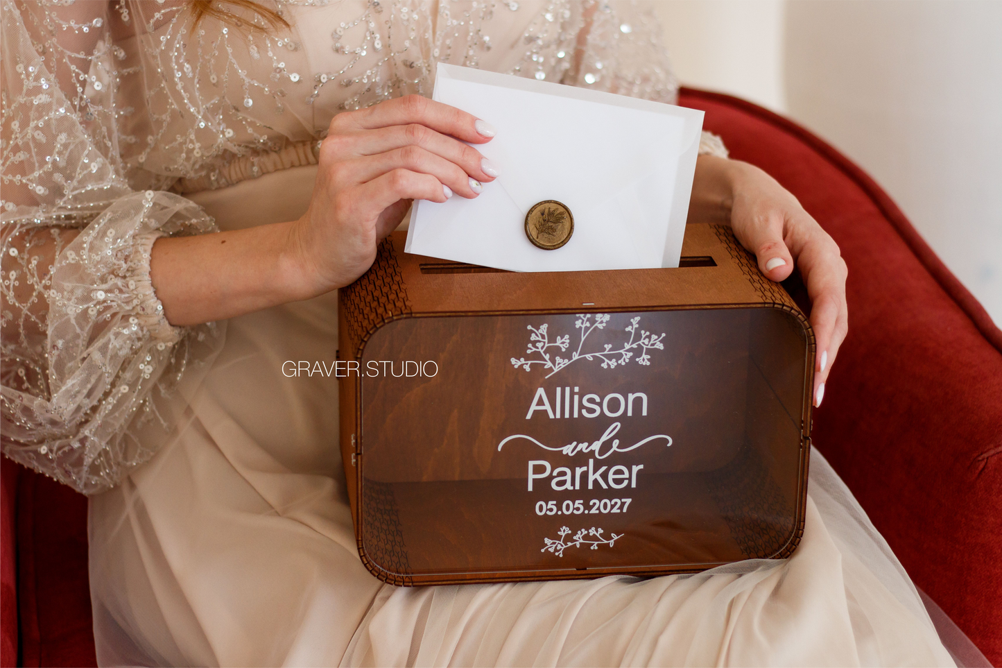 Rectangular Wedding Card Box