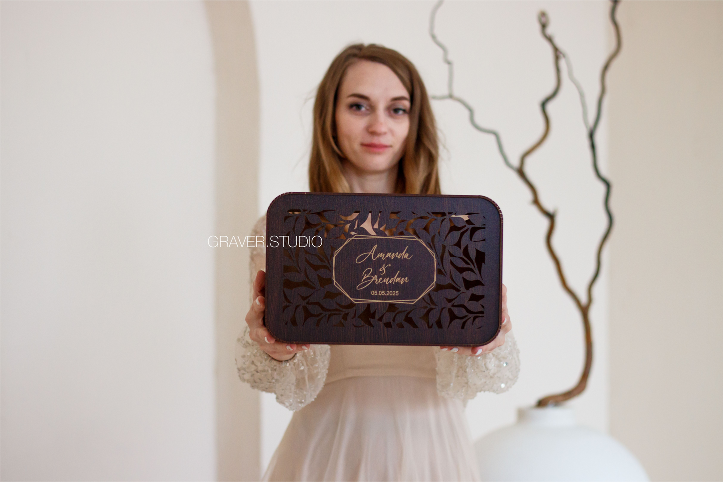 Rectangular Wedding Card Box