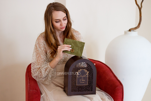 Wedding Envelope Box - Arched Design