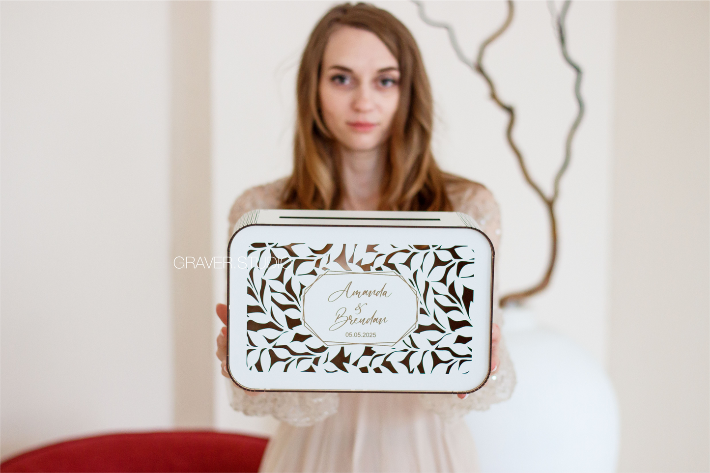 Rectangular Wedding Card Box