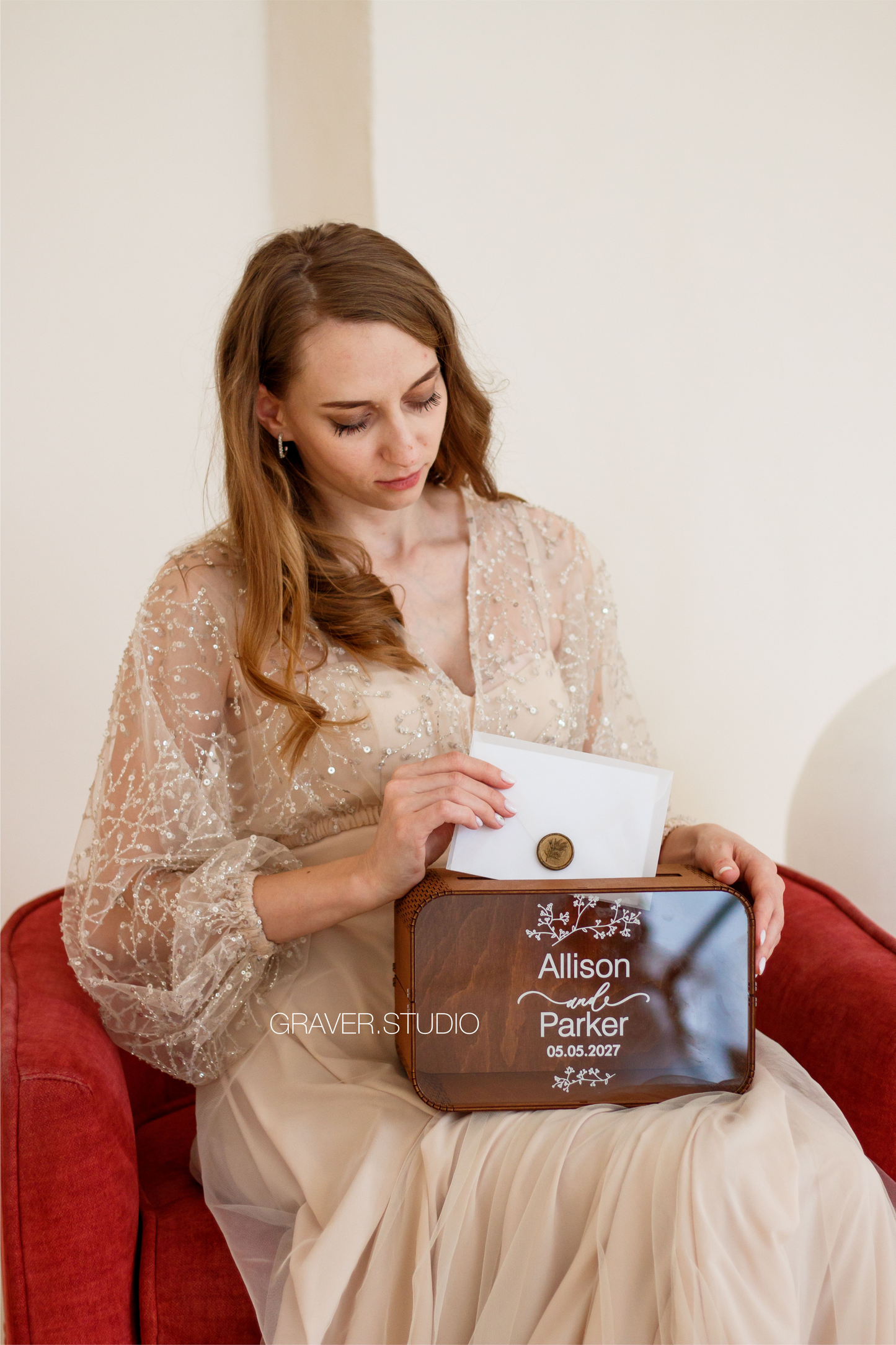 Rectangular Wedding Card Box
