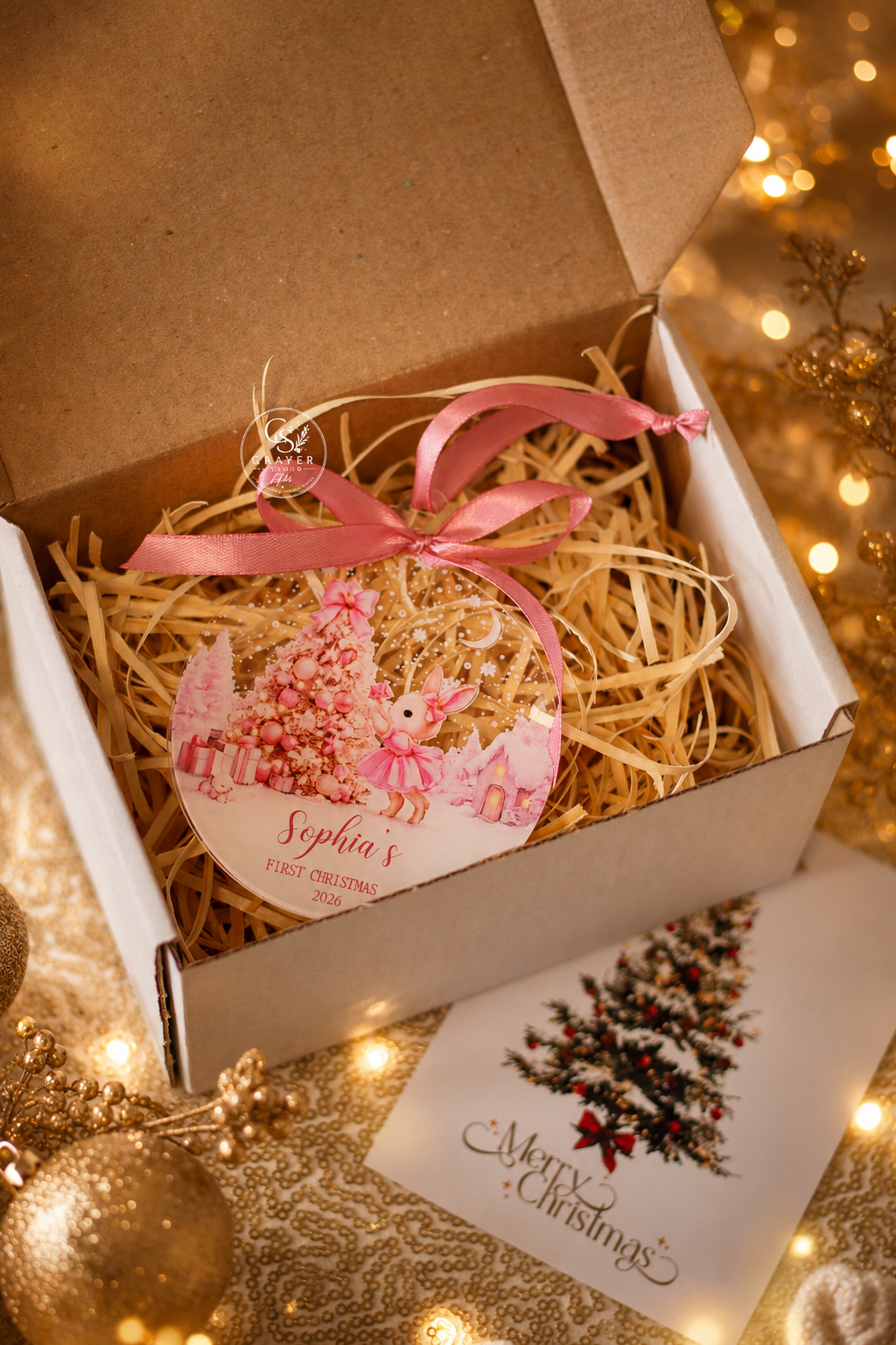 Personalized Baby First Christmas Ornament