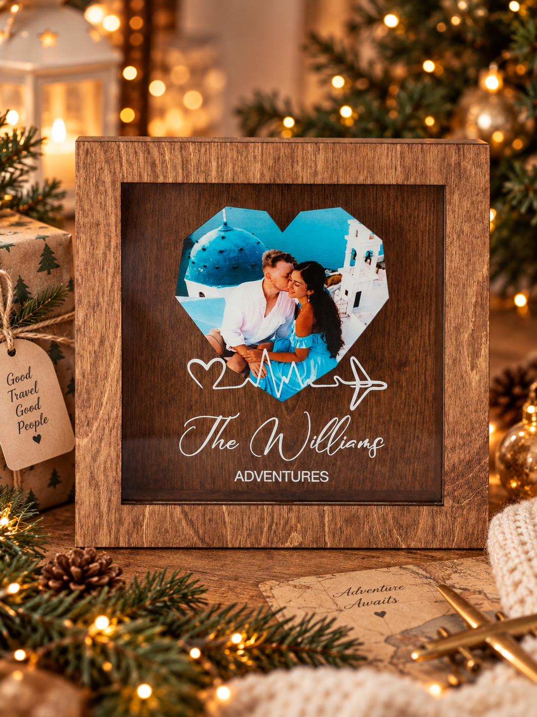 Personalized Travel Memory Box with Photo (Design P2)