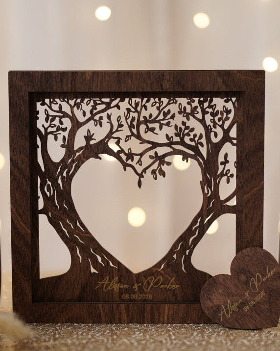 Wedding Sand Ceremony With Family Tree