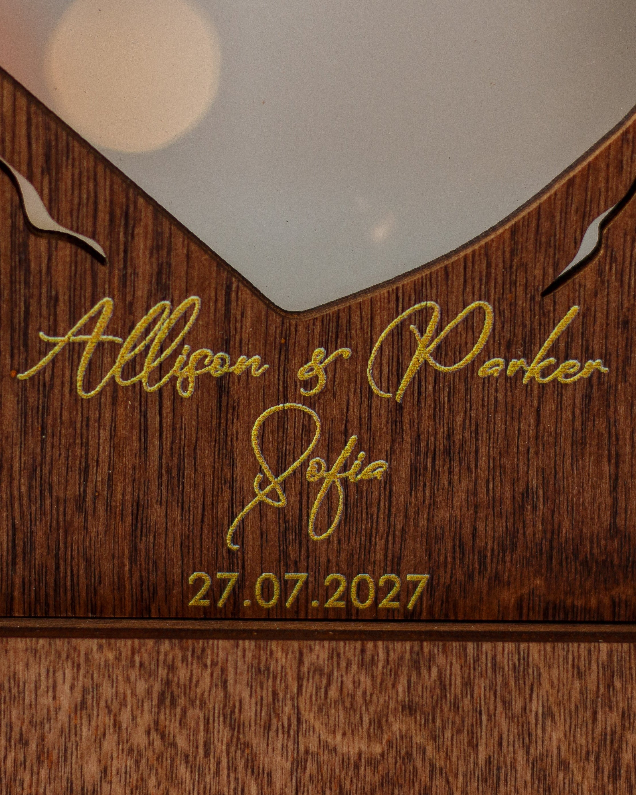 Wedding sand ceremony display frame with colored sand bottles