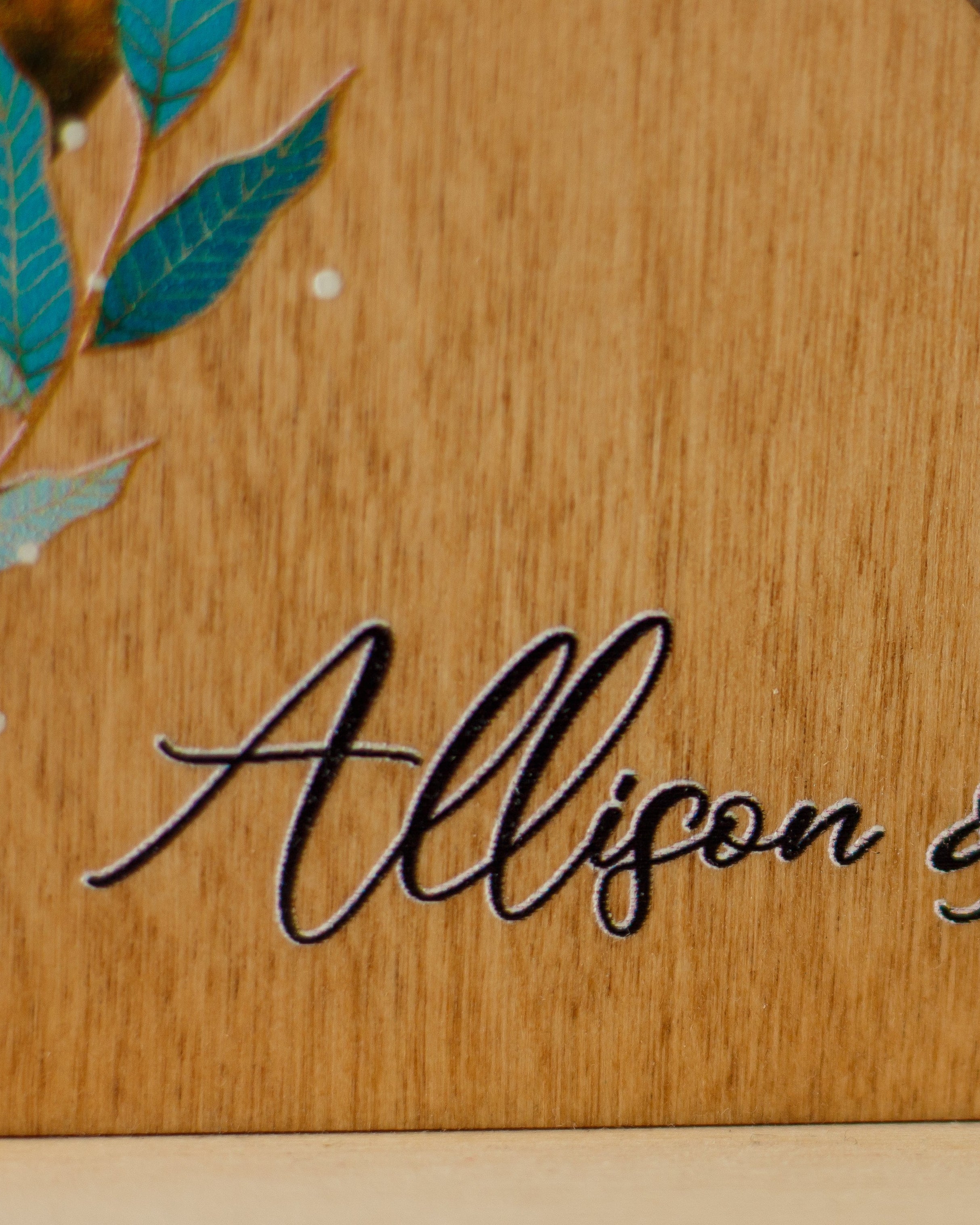 Personalized bridal shower gift wedding countdown board