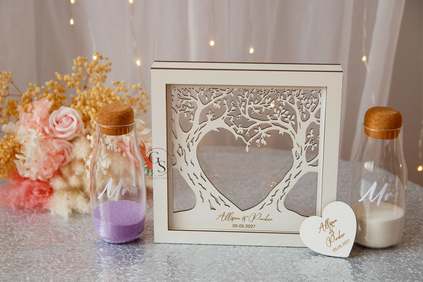 Wedding Sand Ceremony With Tree