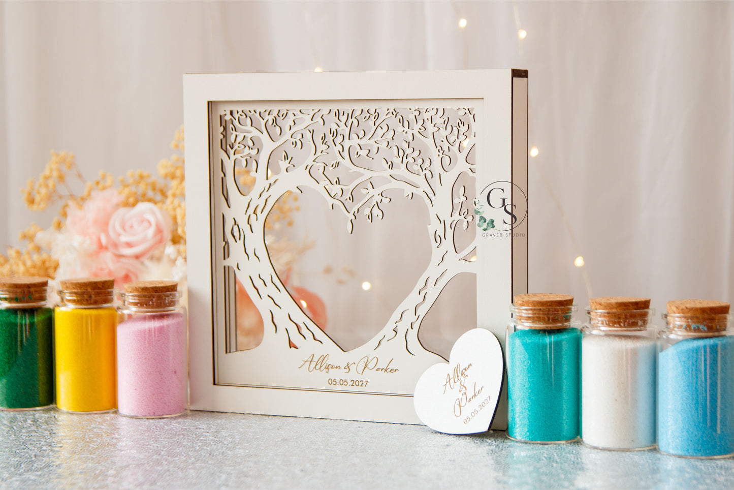 Wedding Sand Ceremony With Tree