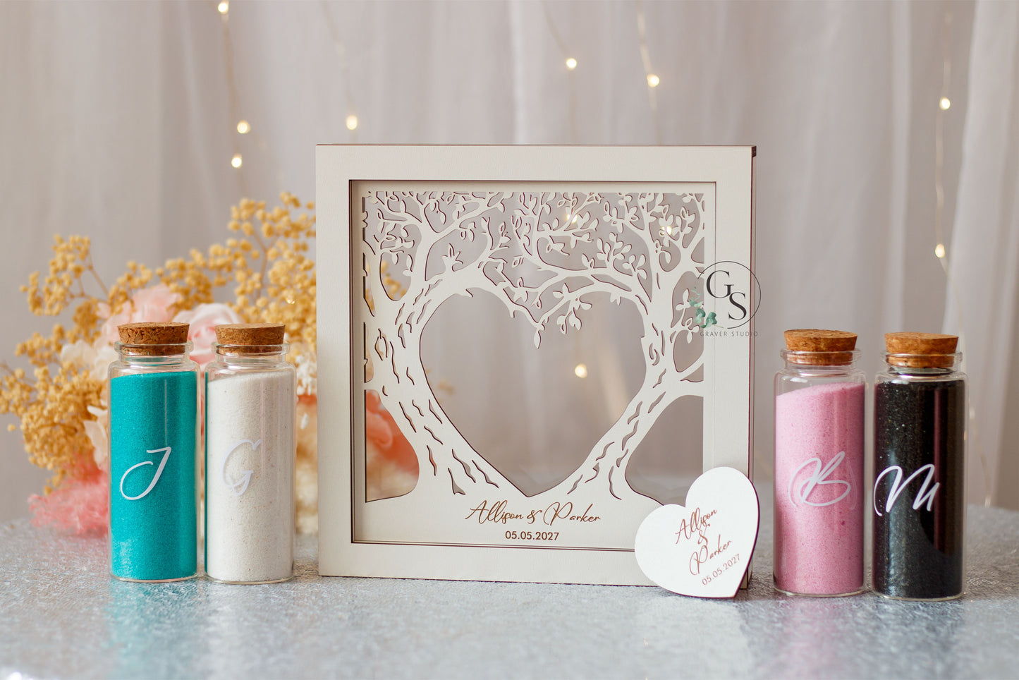 Wedding Sand Ceremony With Tree