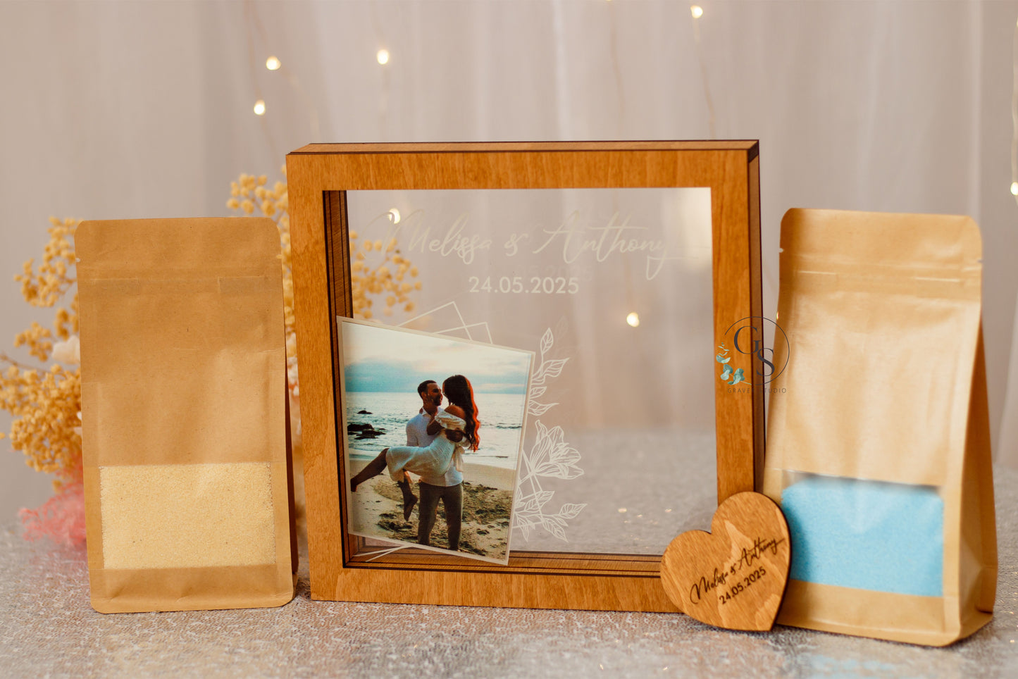 Wedding Sand Ceremony With Photo Print