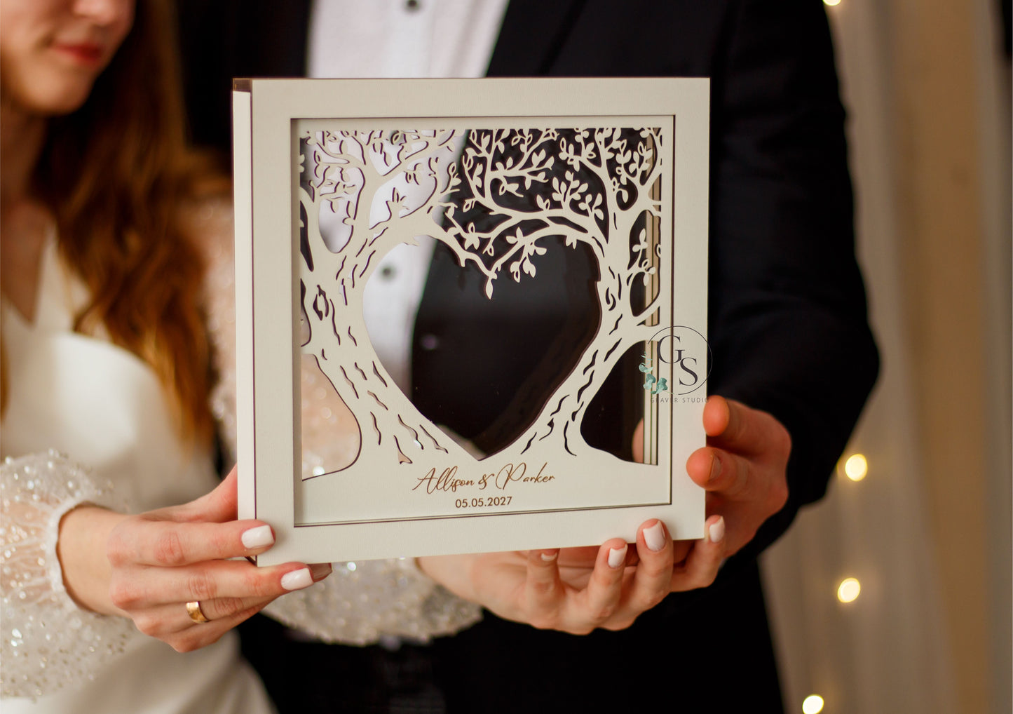 Wedding Sand Ceremony With Tree