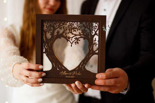 Wedding Sand Ceremony With Tree