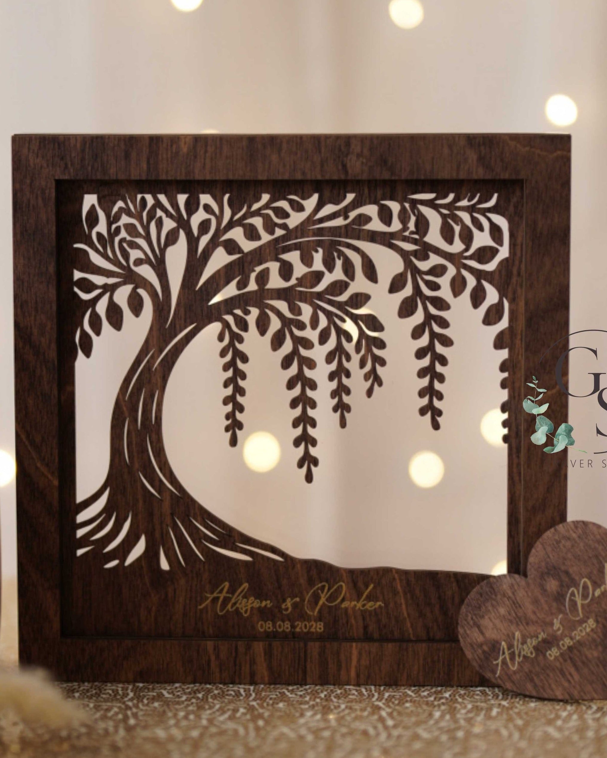 Wedding Sand Ceremony With Family Tree