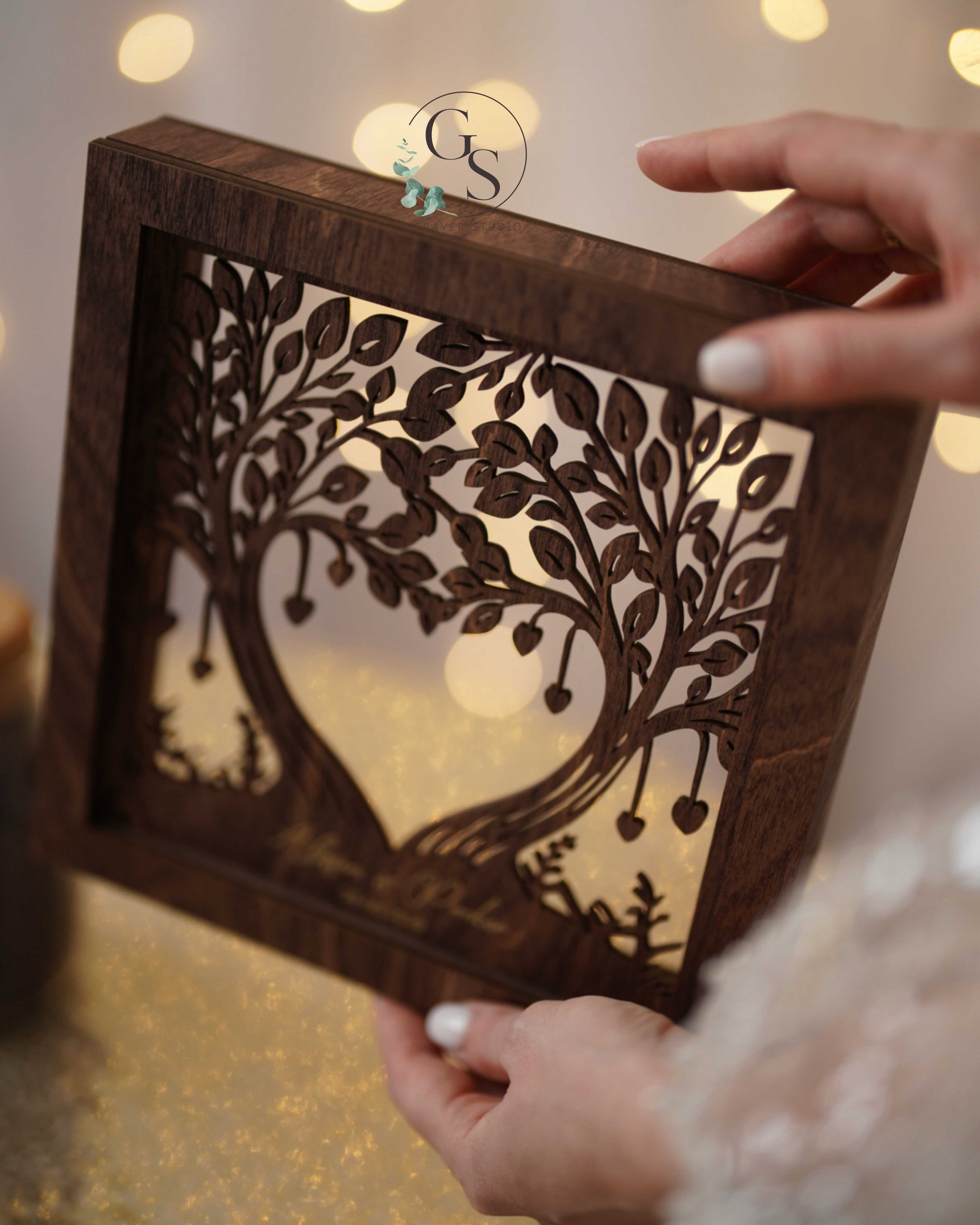 Personalized wedding sand ceremony decor for two participants