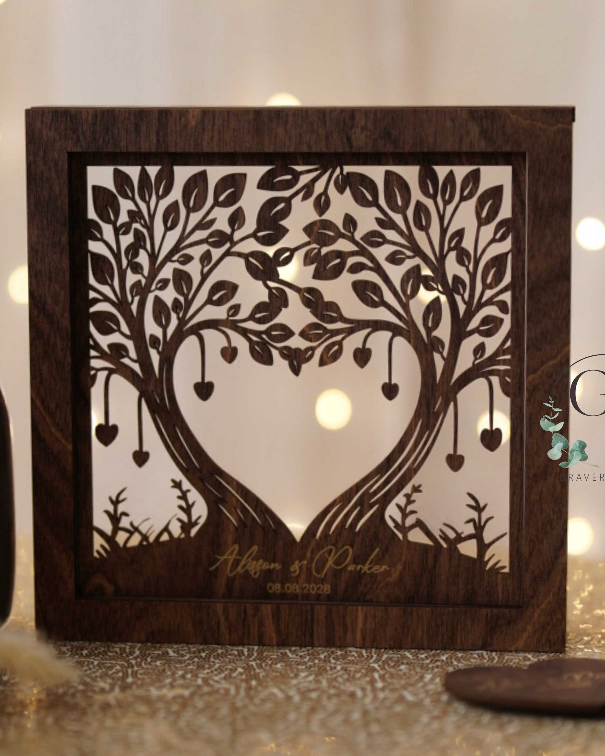 Wedding Sand Ceremony With Family Tree