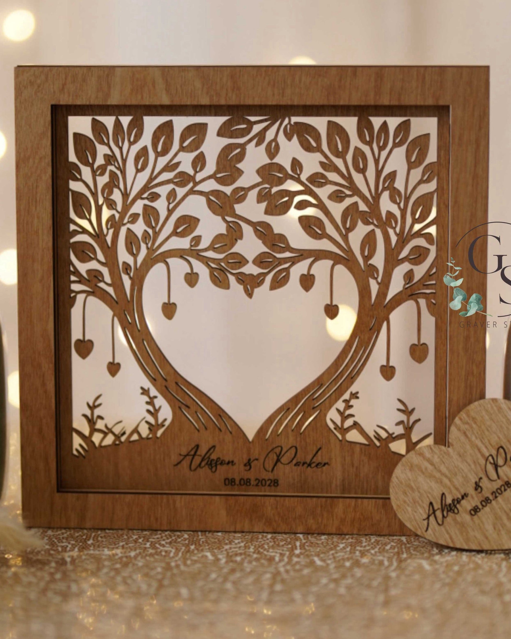 Wedding Sand Ceremony With Family Tree