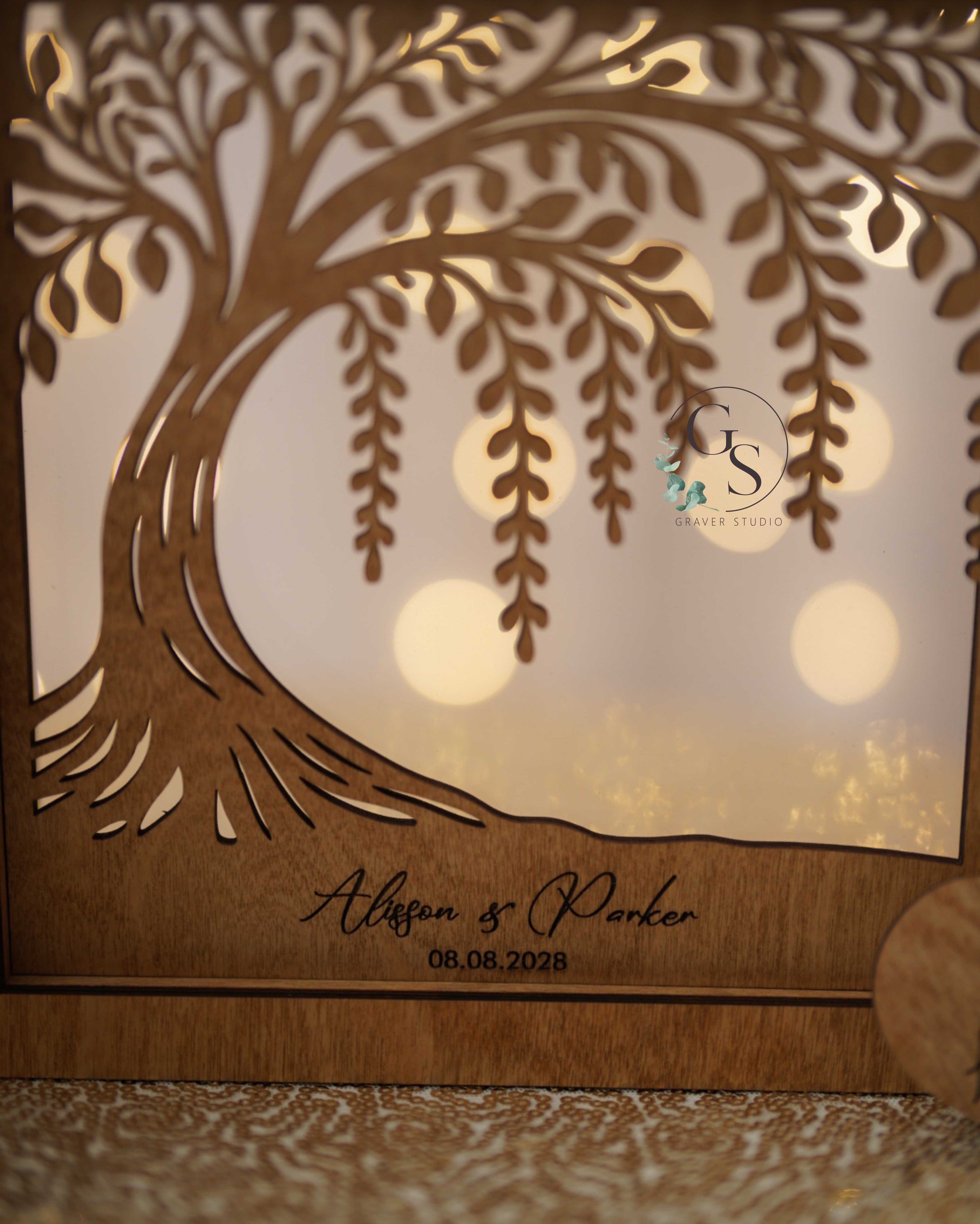 Rustic wedding decor sand ceremony picture frame