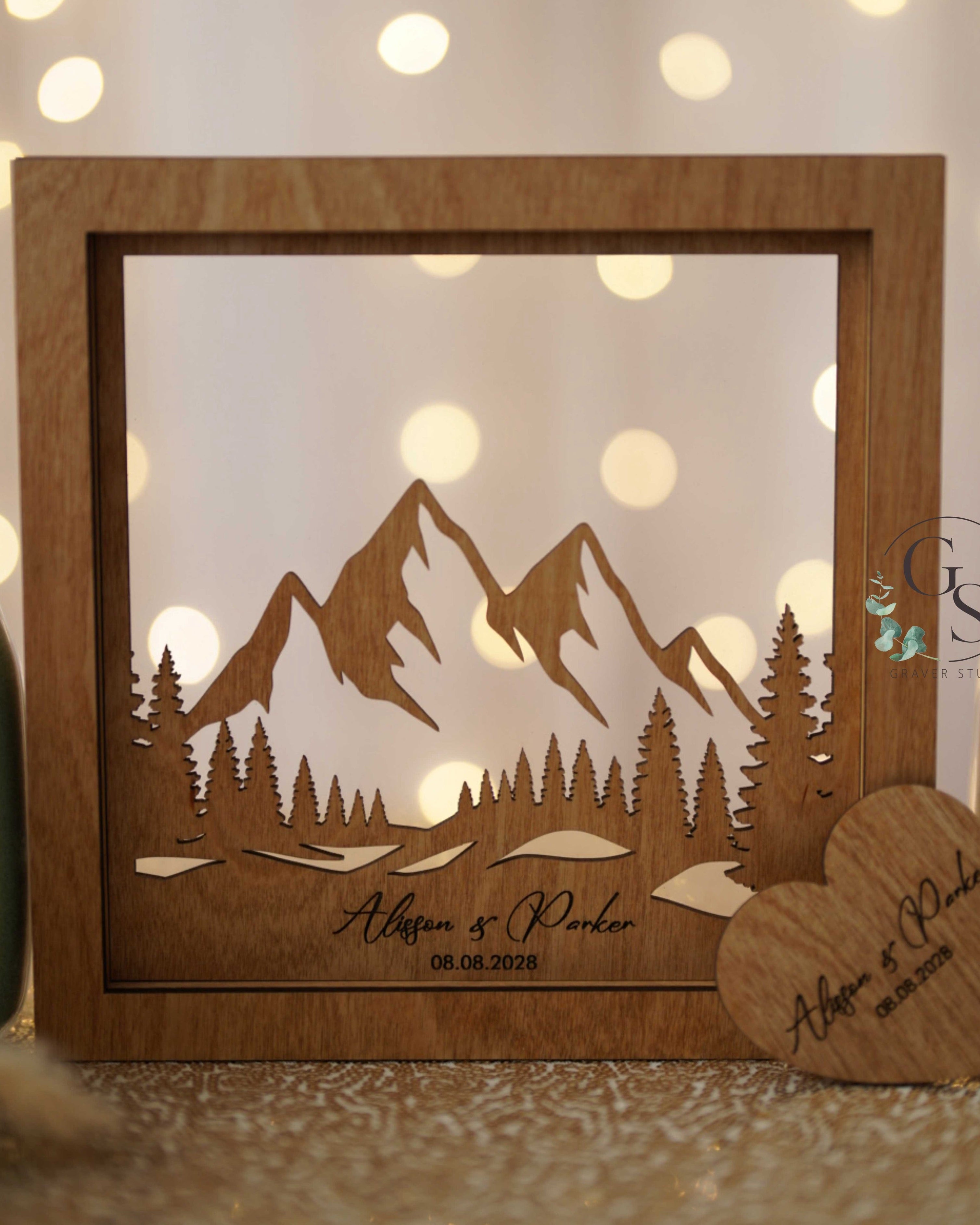 Wedding Sand Ceremony With Mountains