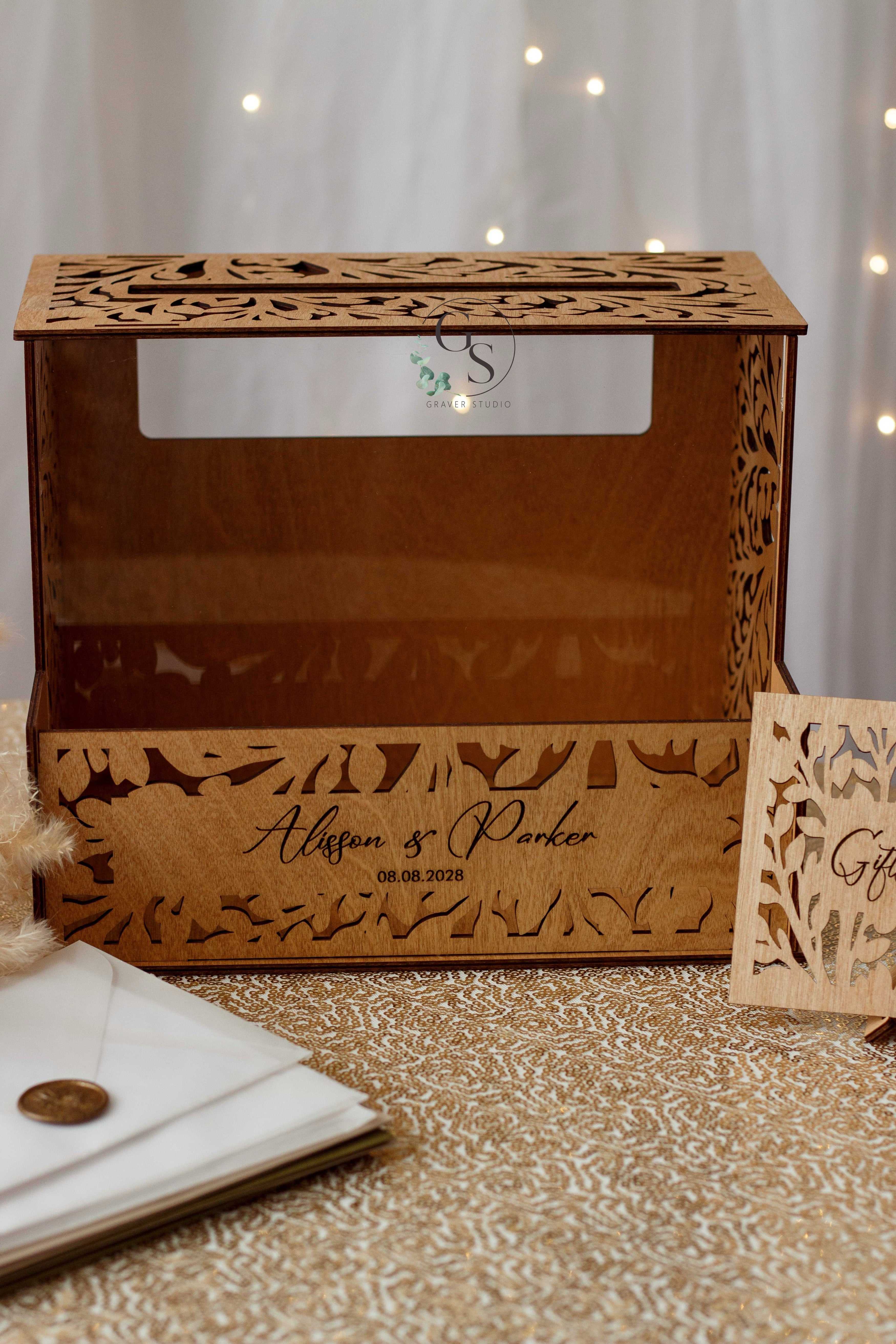Personalized Wedding Card Box