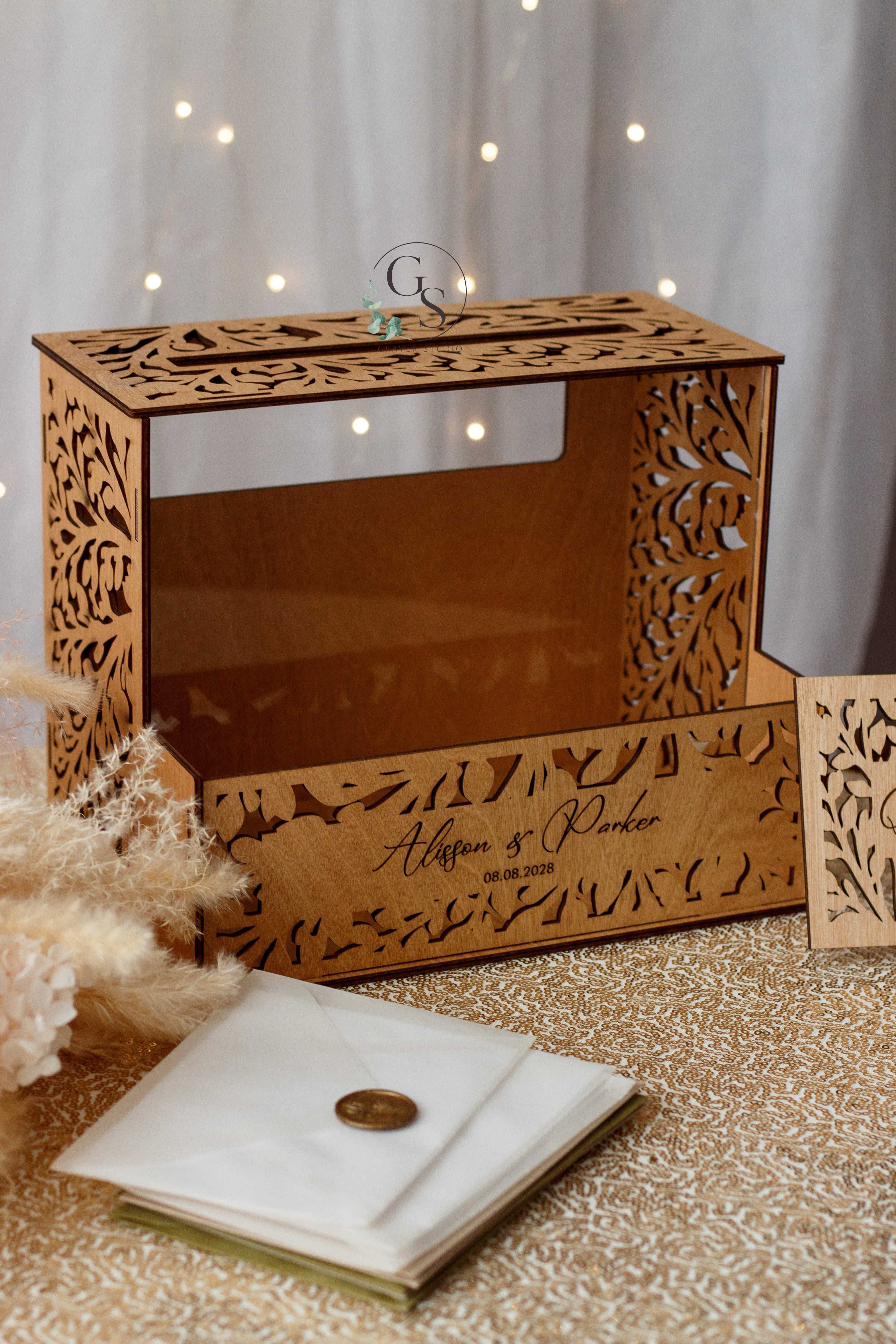 Personalized Wedding Card Box