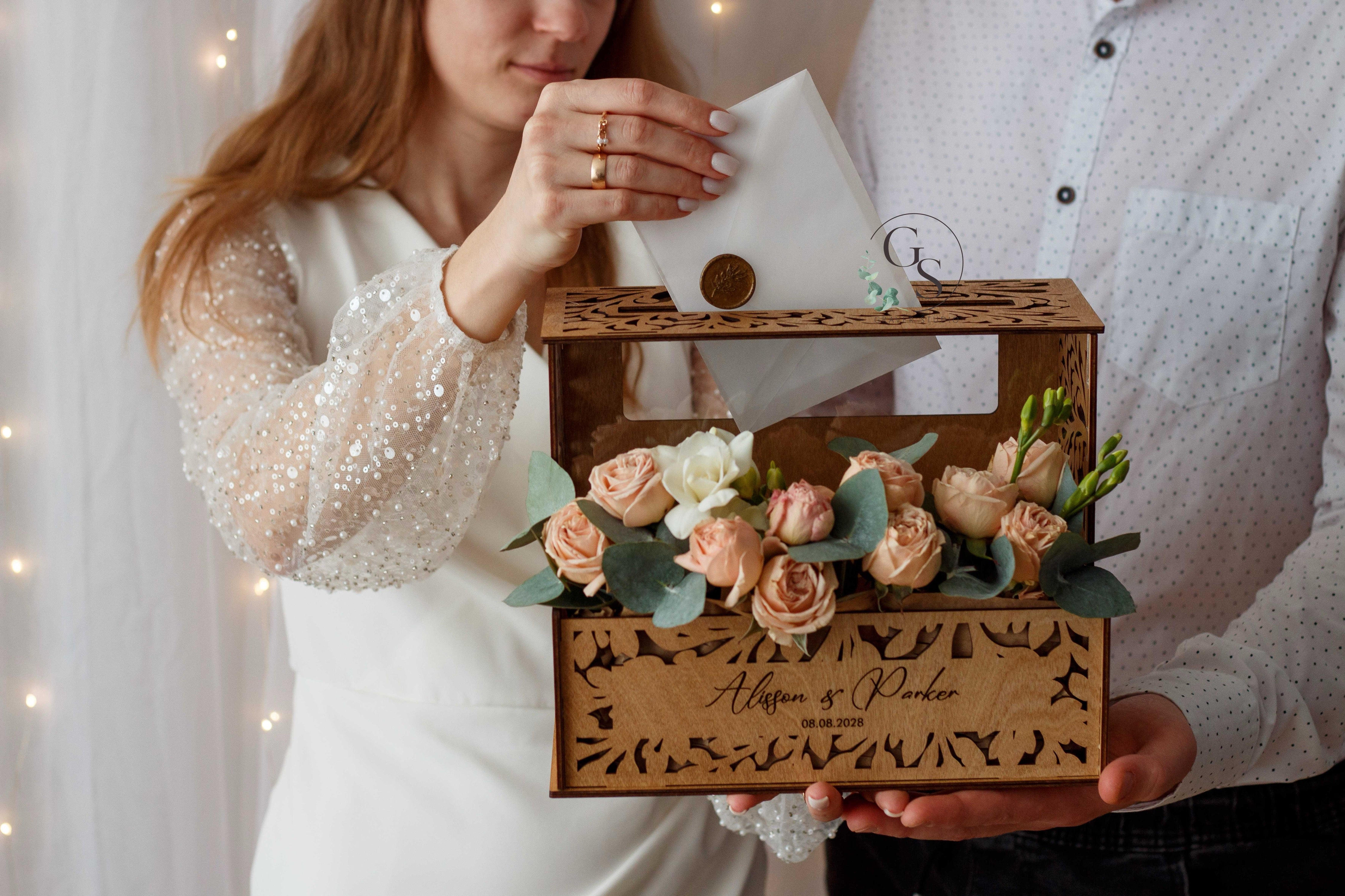 Personalized Wedding Card Box