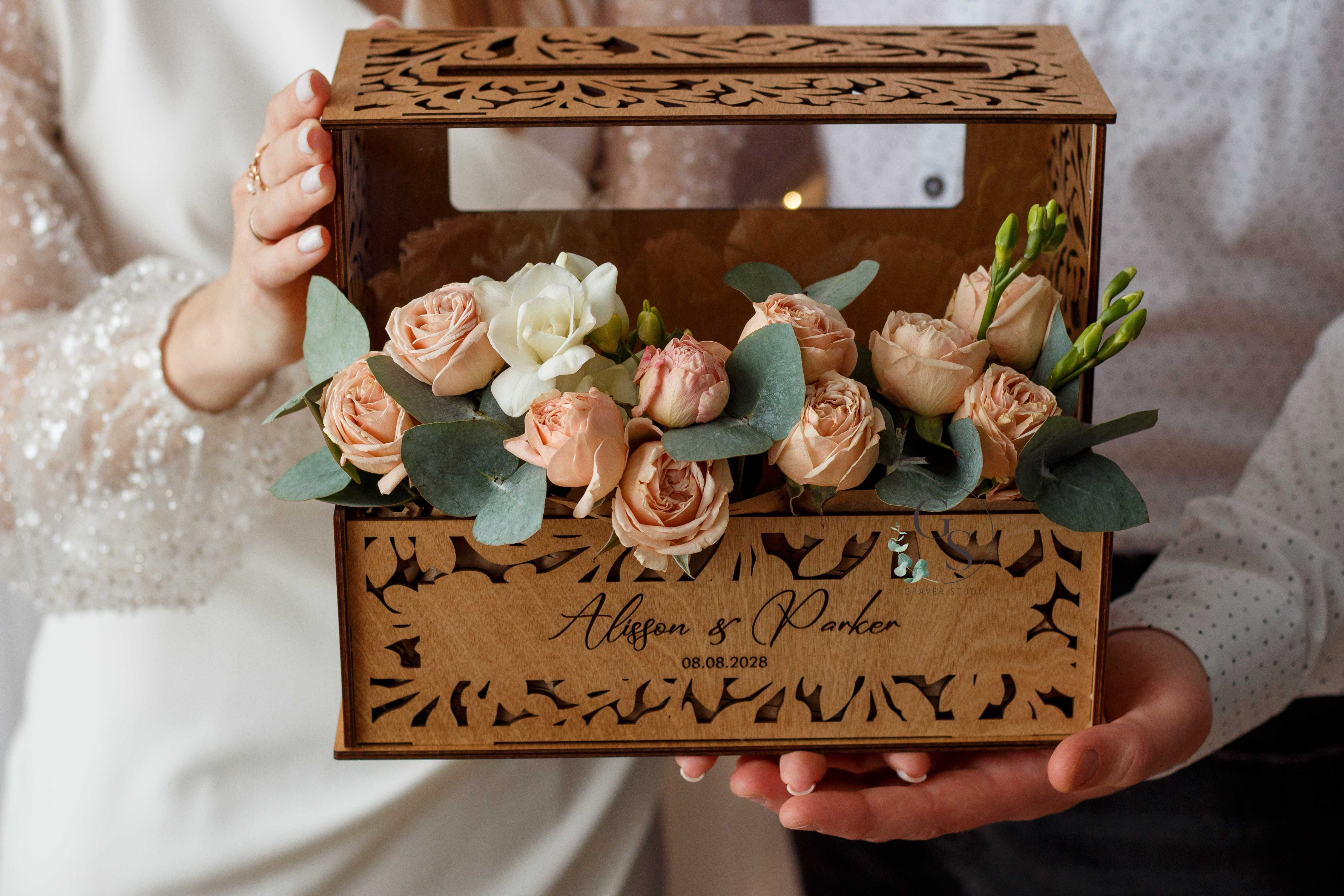 Personalized Wedding Card Box
