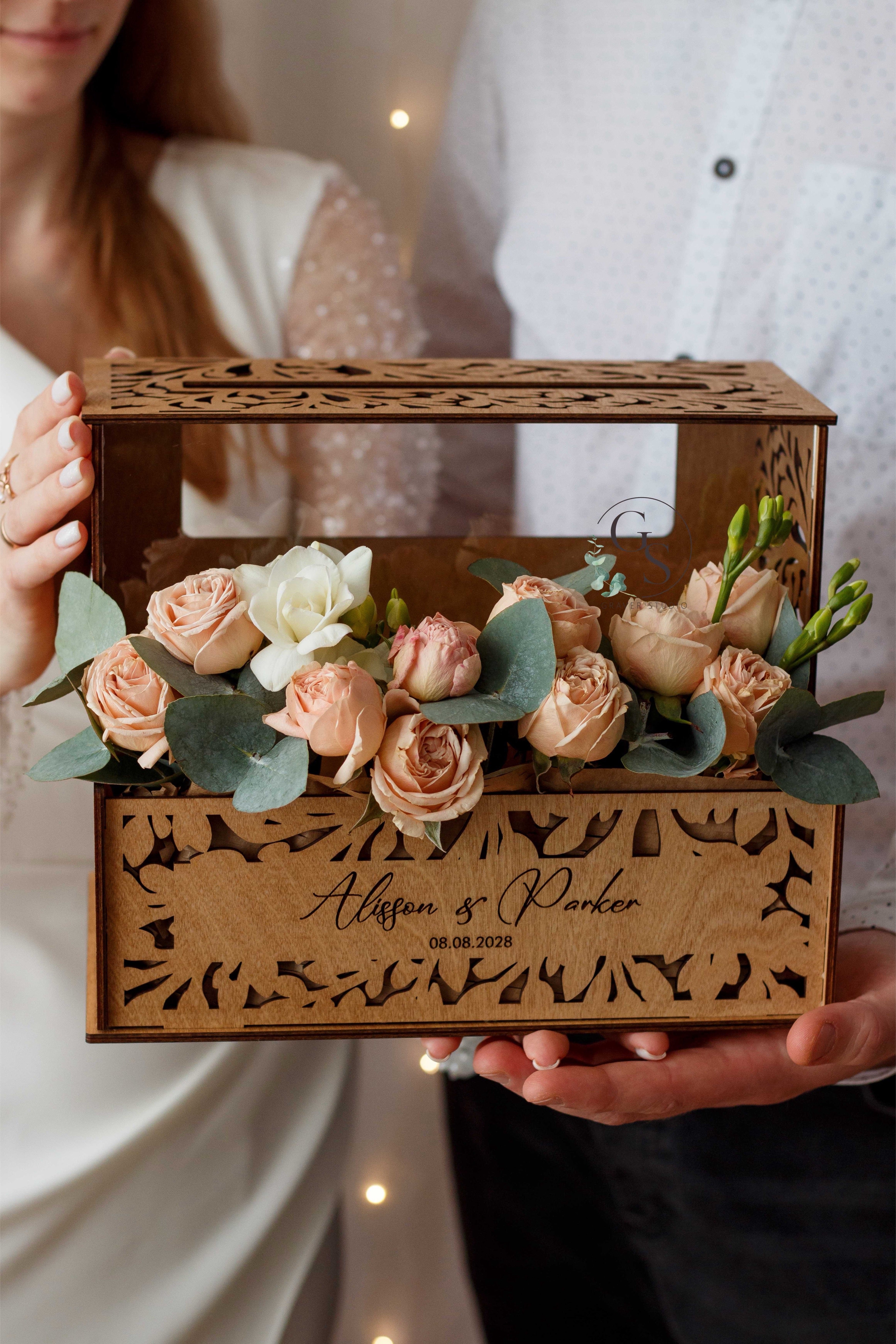 Personalized Wedding Card Box