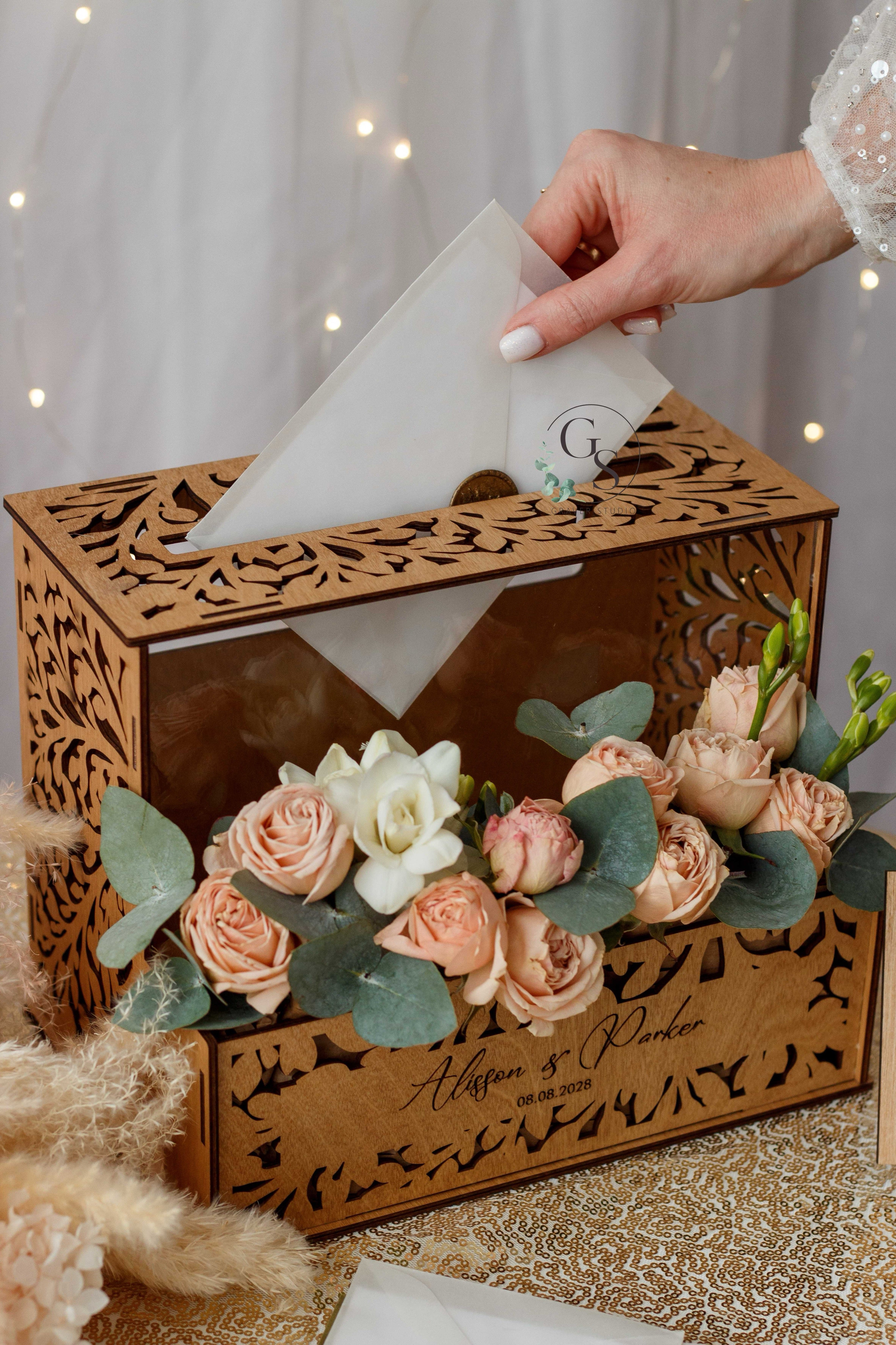 Personalized Wedding Card Box