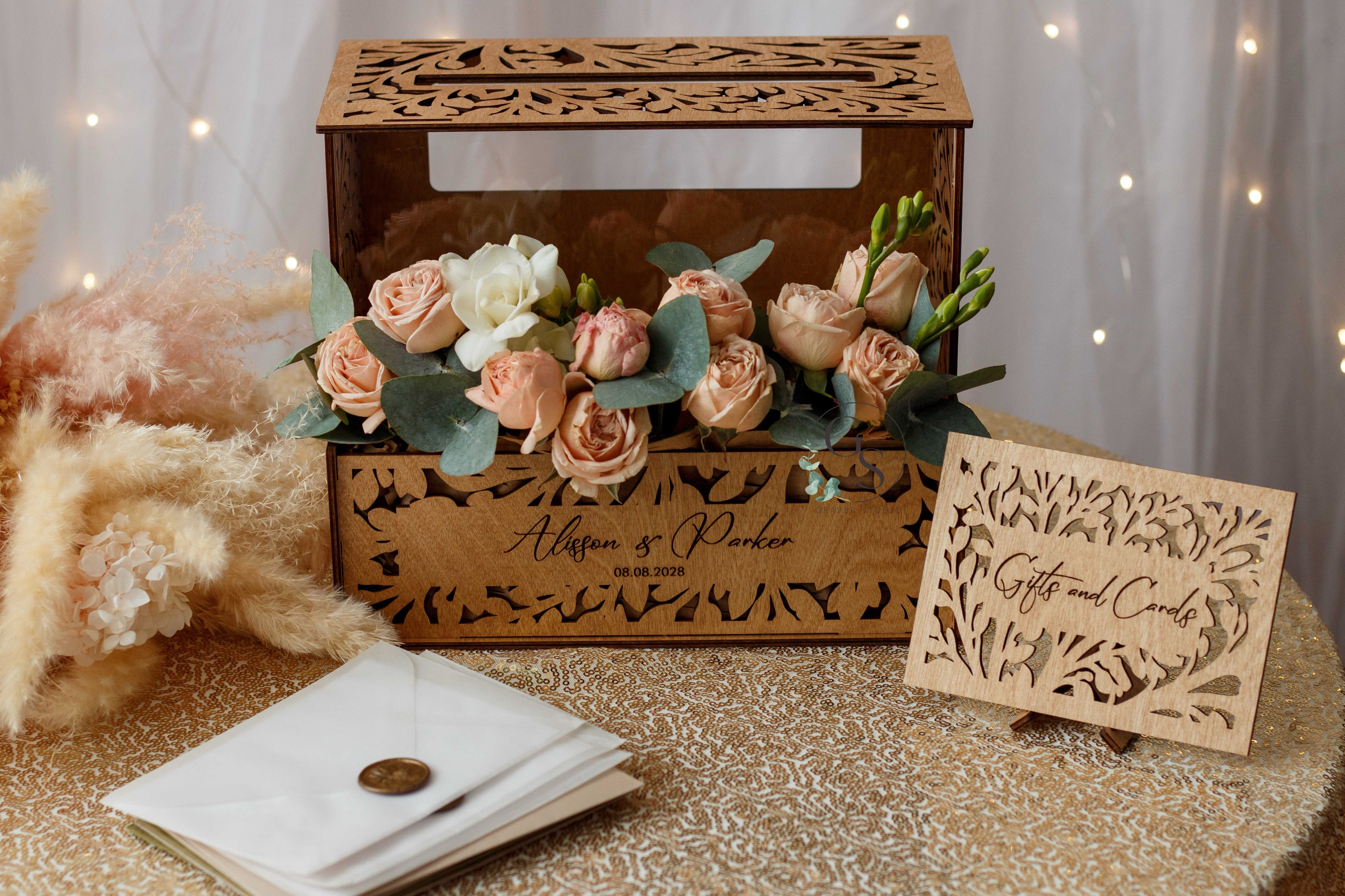 Personalized Wedding Card Box