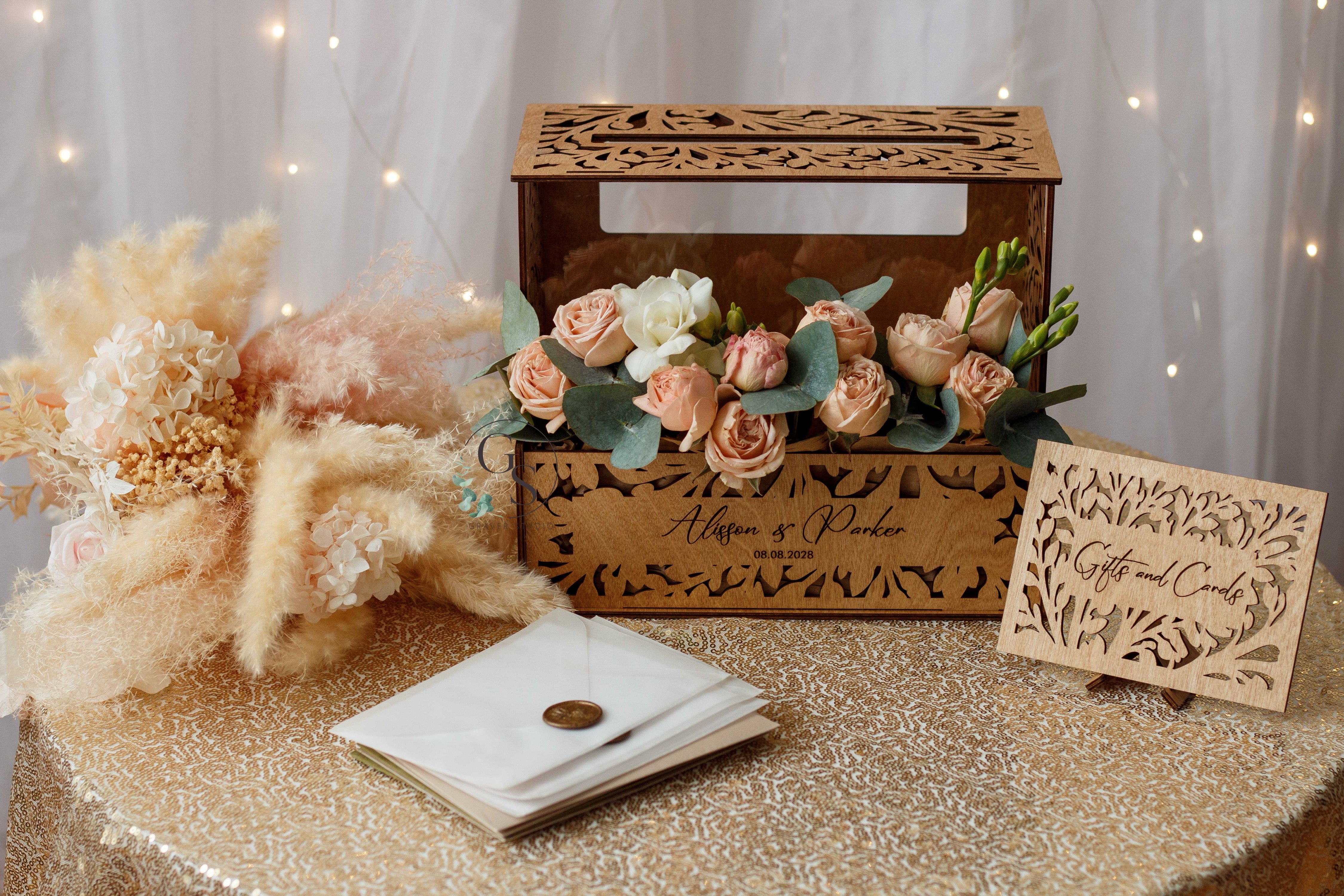 Personalized Wedding Card Box